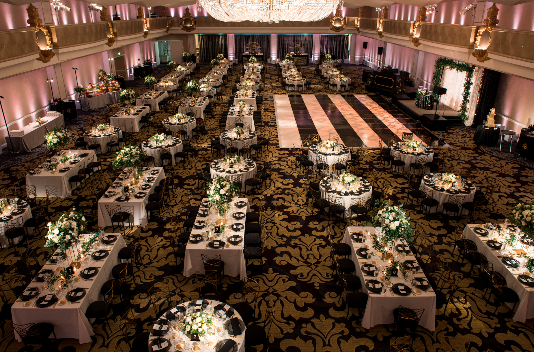 Reception hall for Persian wedding in San Francisco, CA image name: wedding-florist-boise-394