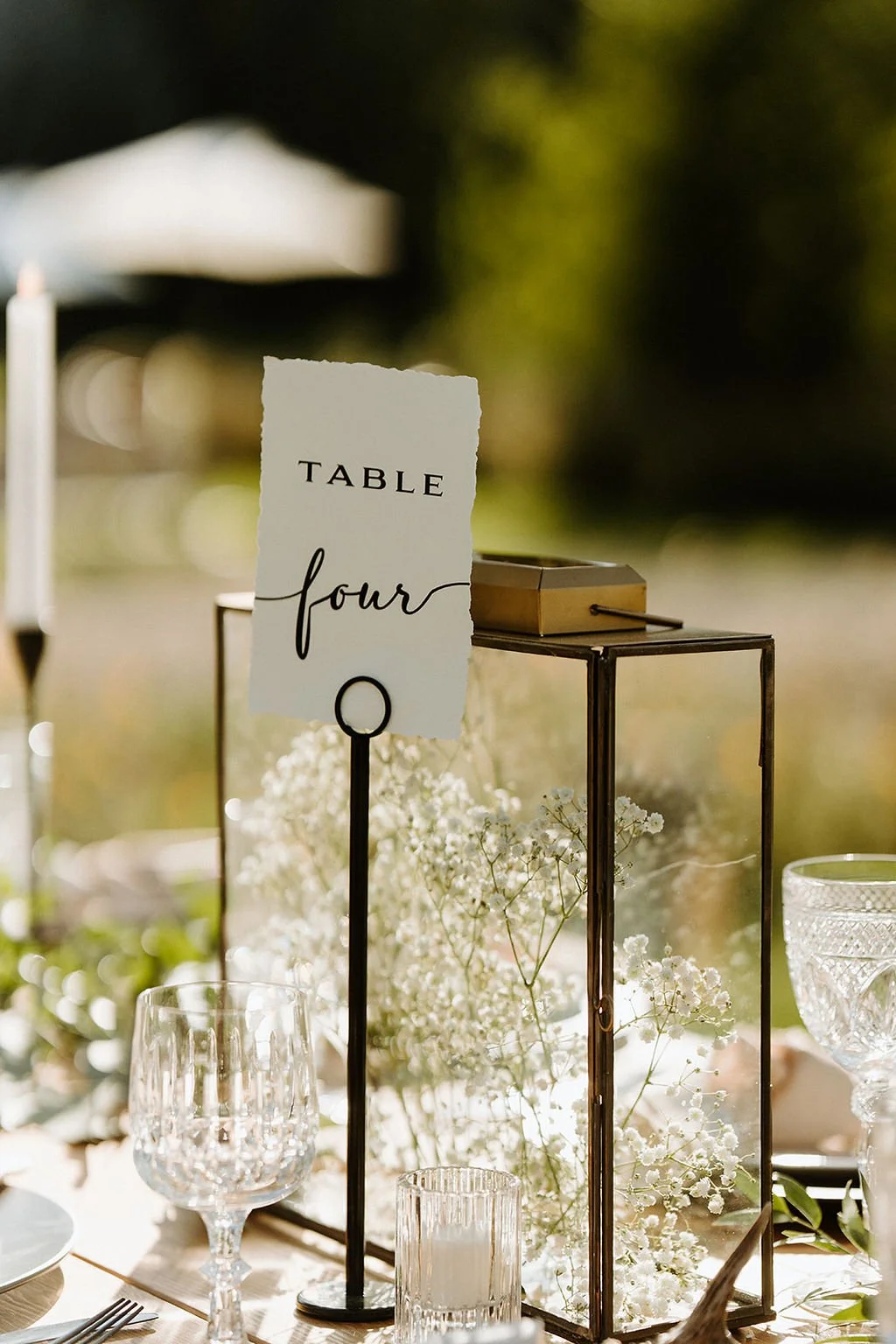 terrarium with babies breath sixty chapel rustic wedding   image name: wedding-florist-boise-860