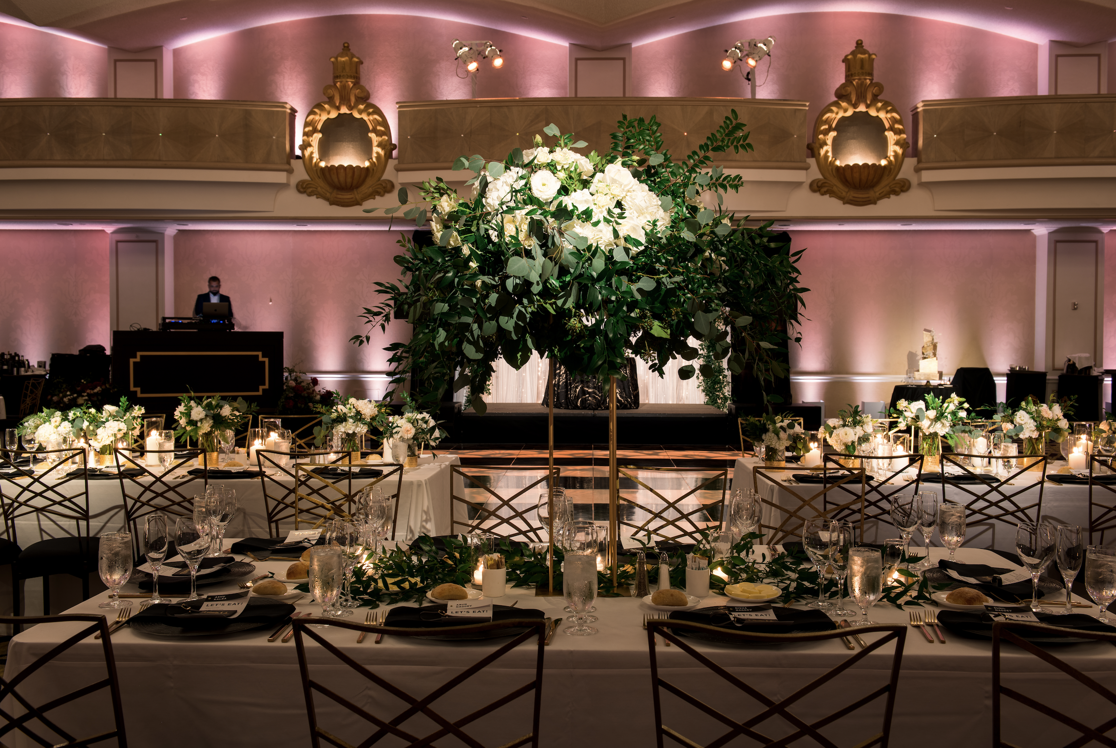 Reception hall for Persian wedding in San Francisco, CA image name: wedding-florist-boise-396