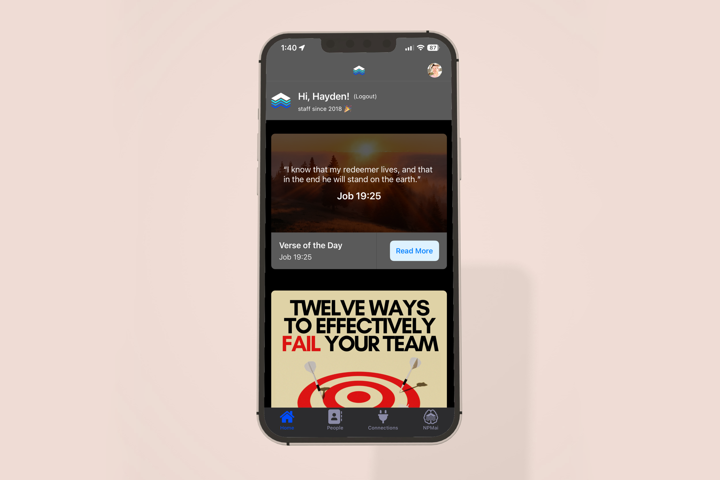 Rock RMS Staff Mobile App for On-the-Go Ministry Work