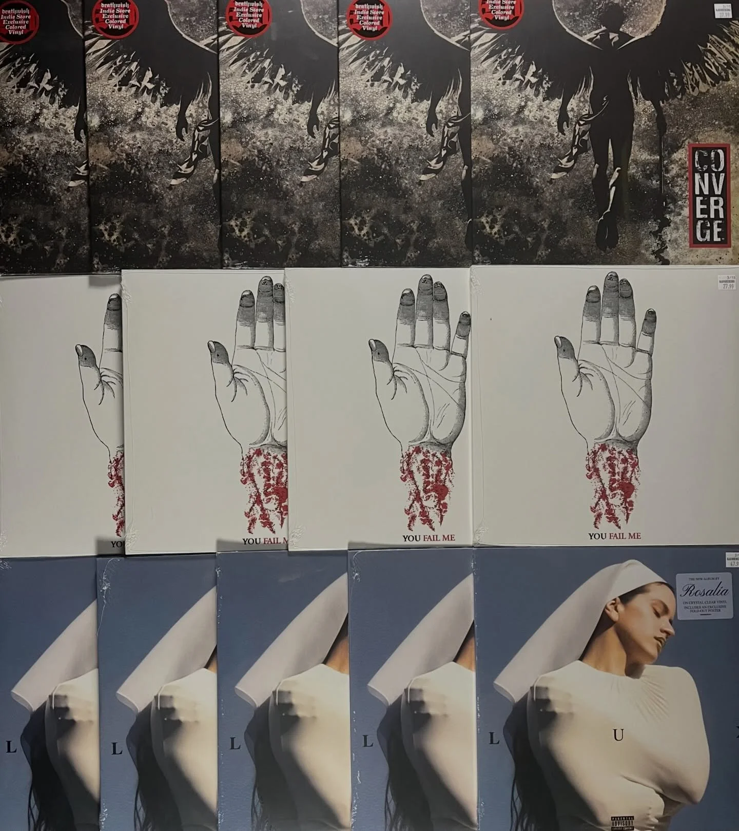 Few new releases that went out today! New Converge, You Fail Me Redux, and Rosalia &lsquo;Lux&rsquo;. Lots more to see we been stacking out inventory all week and have been buying a lot of great collections behind the scenes keep it posted, thanks ✌?
