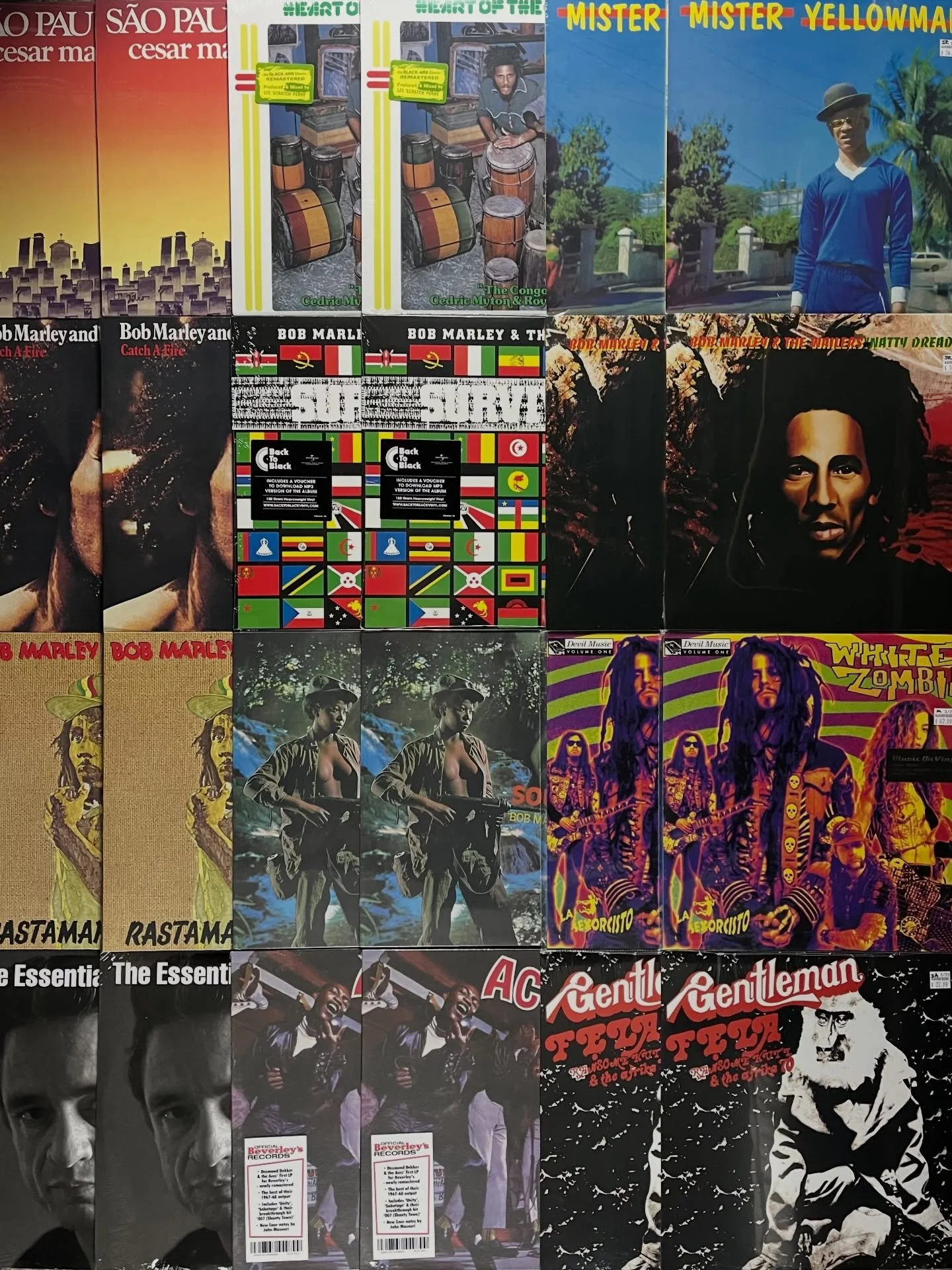 Killer restock out now 🌎 

Some Bob Marley, Fela Kuti, Red Clay Strays, Tyler Childers, Sturgill Simpson, Arthur Verocai, Charlie Crocket, some classic Mr Bongo reissues, and more! 

Come check us out, lots more to see in here. Buying and selling re
