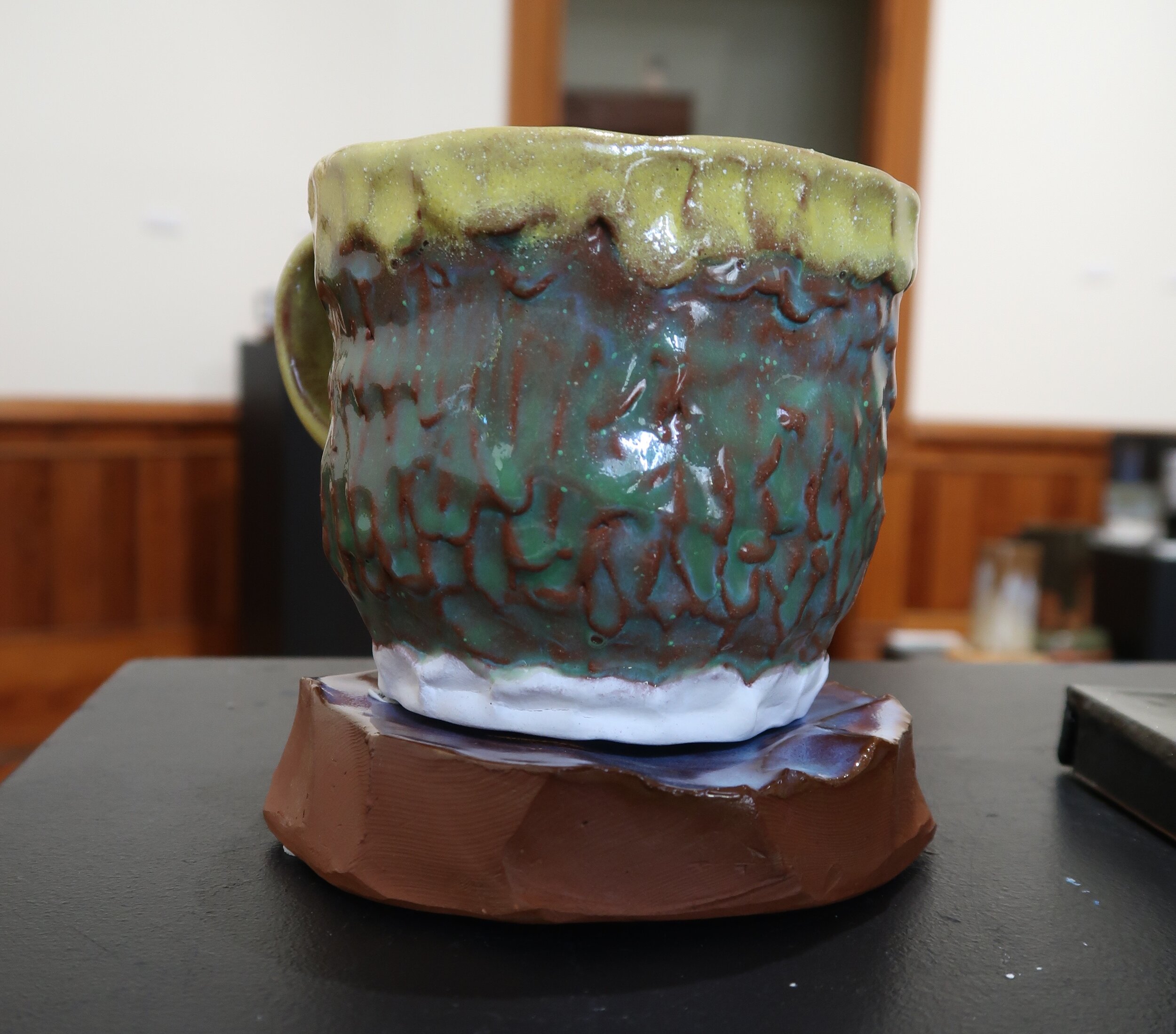 Lemon Lime White Cap Mug
W: 4 in x D: 4.75 in x H: 3.5 in
Jacob Jimerson
2021
Ceramic