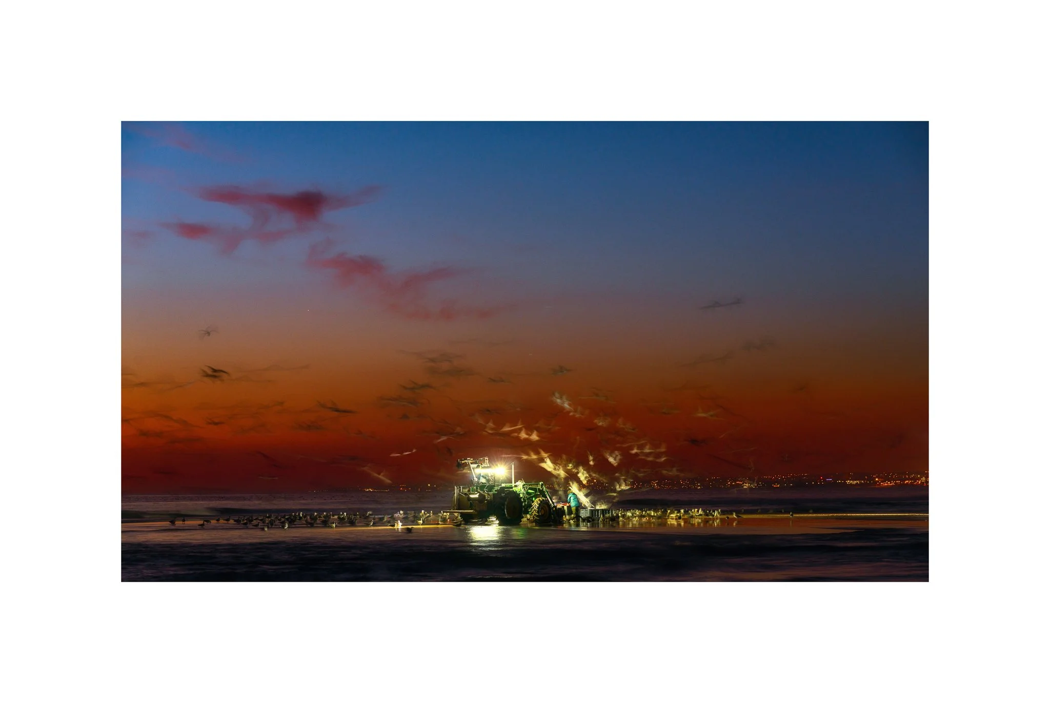 Costa da Caparica - (Arte Xávega, Noite 08 A) (30x45)