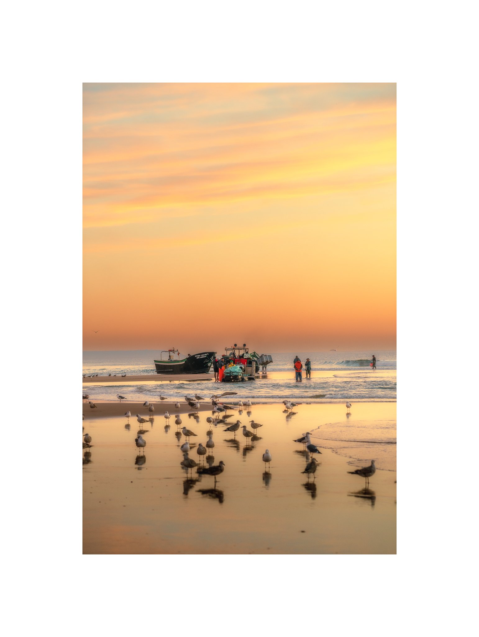 Costa da Caparica - (Arte Xávega, Barco 10) (30x40)