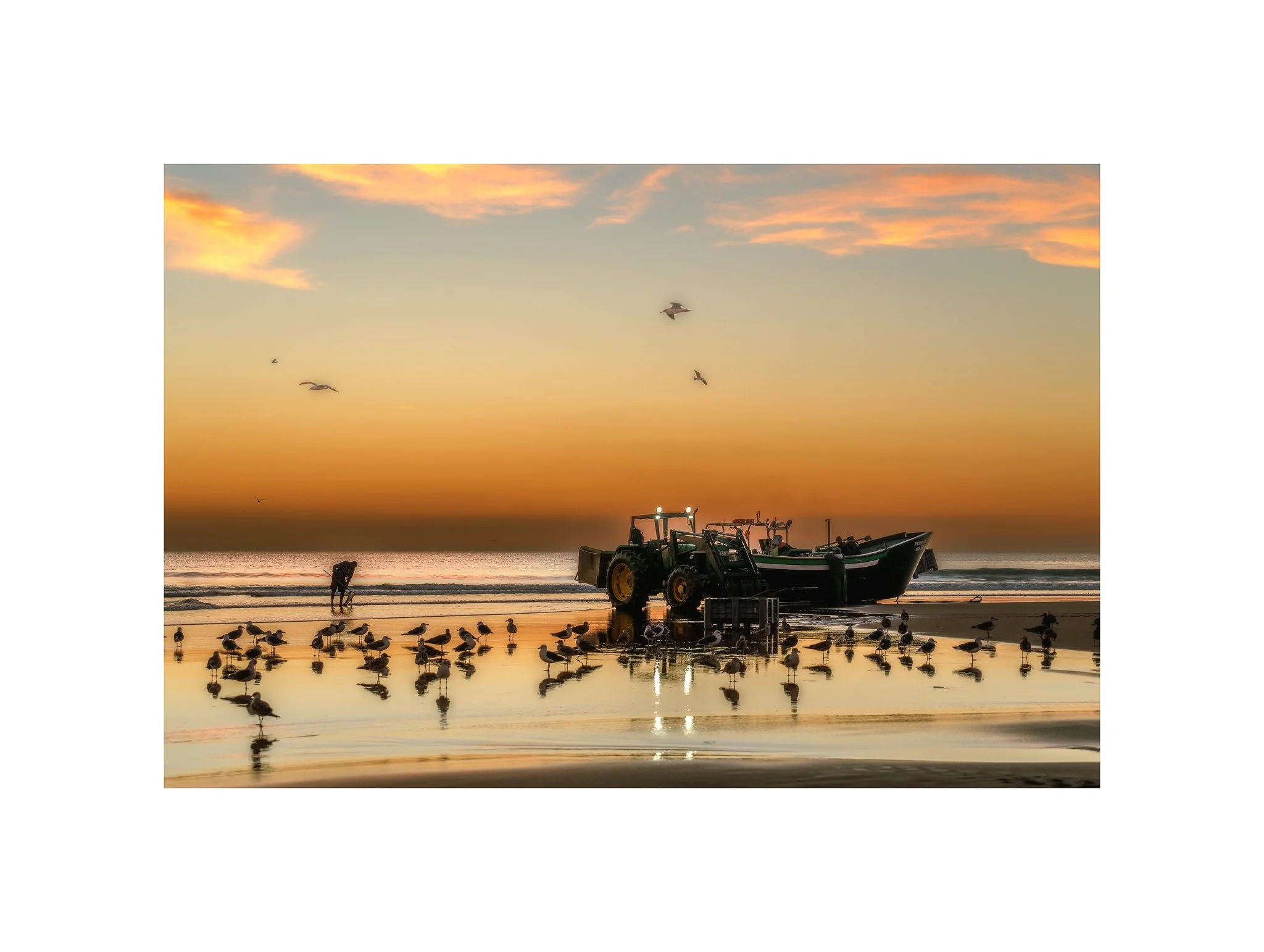 Costa da Caparica - (Arte Xávega, Barco 1 11) (30x40)