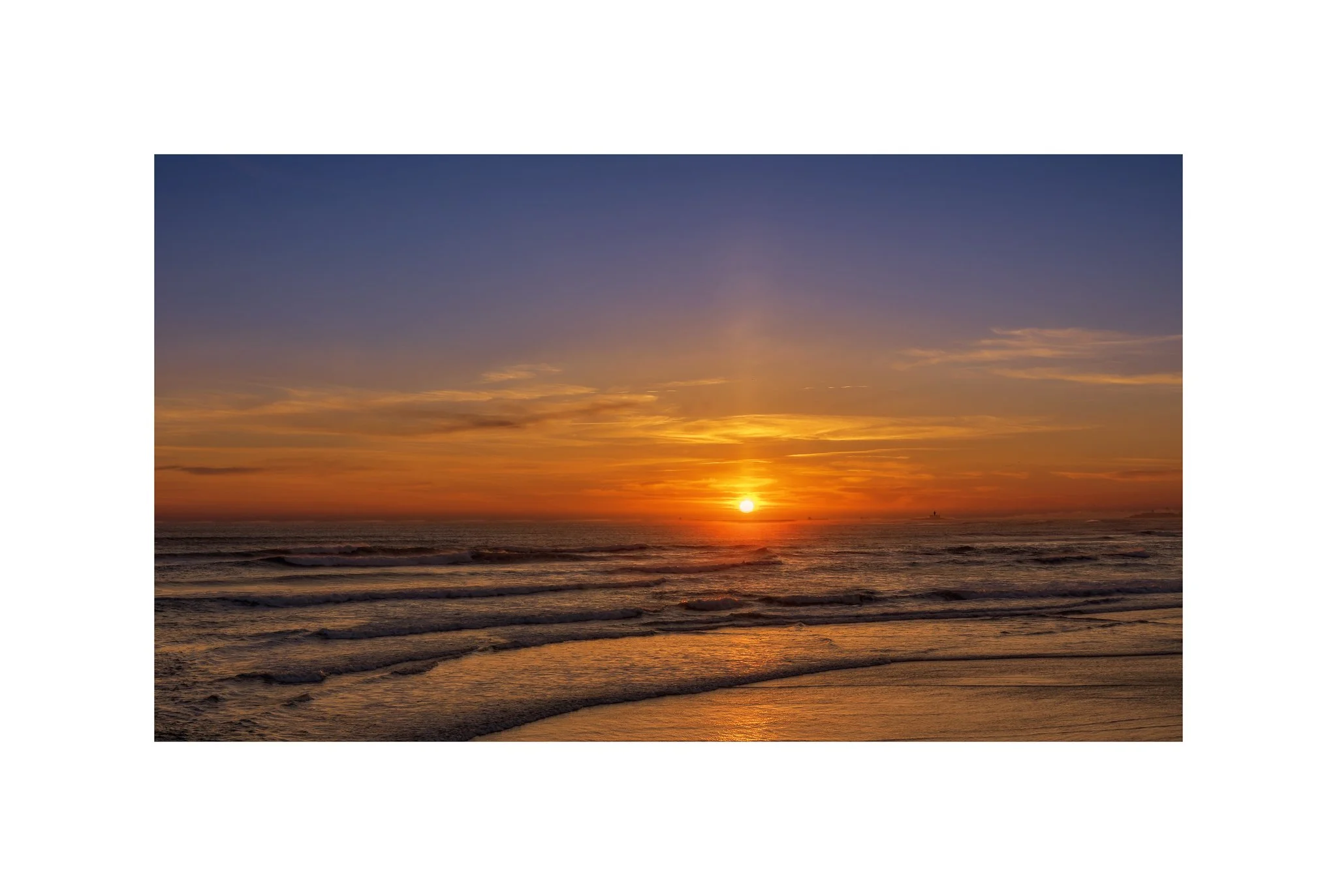 Costa da Caparica - (Praia, Pôr do Sol Vermelho 30 A) (30x45)