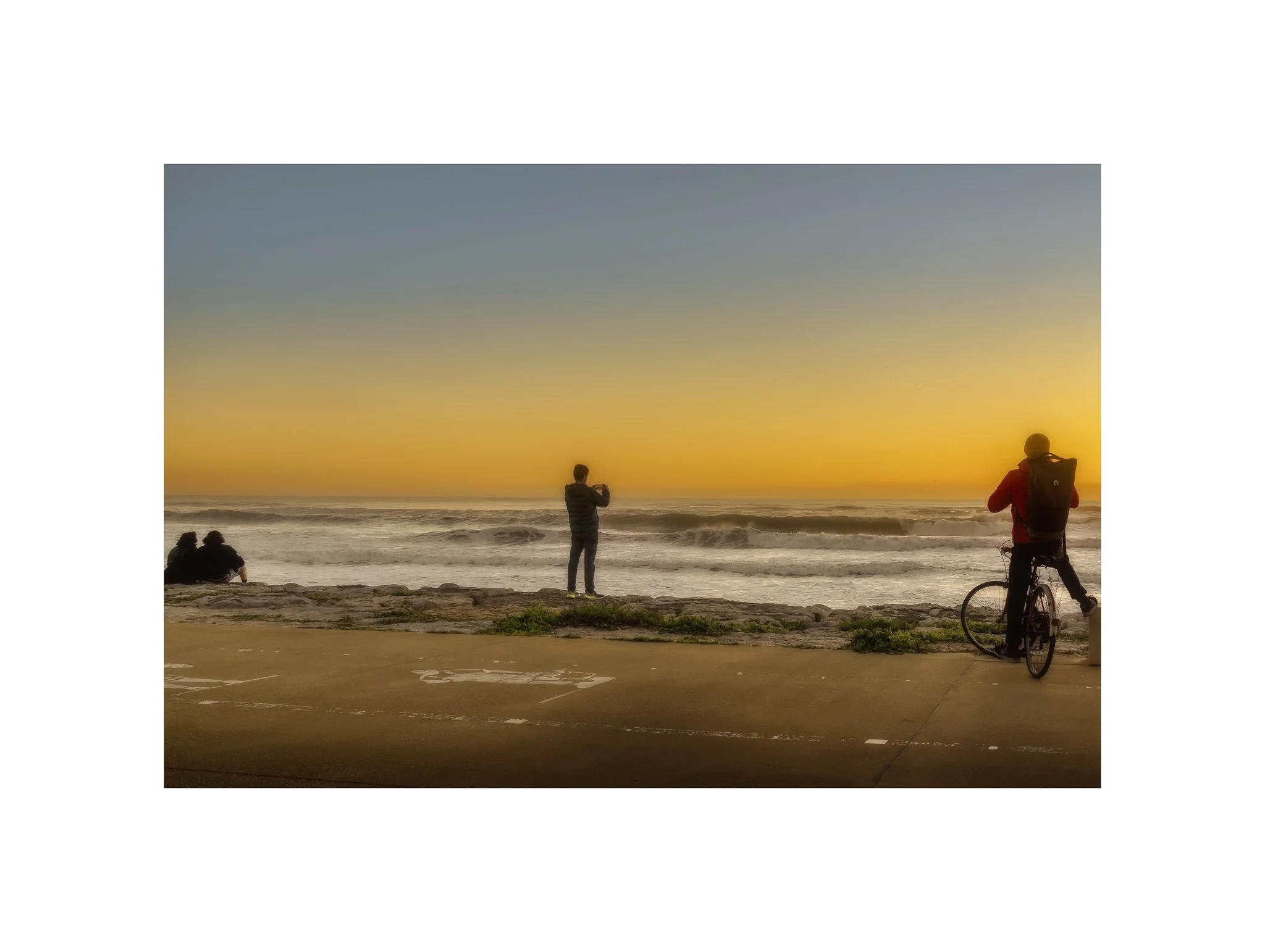 Costa da Caparica - (Pôr do Sol, Tirar Fotos 44 C) (30x40)