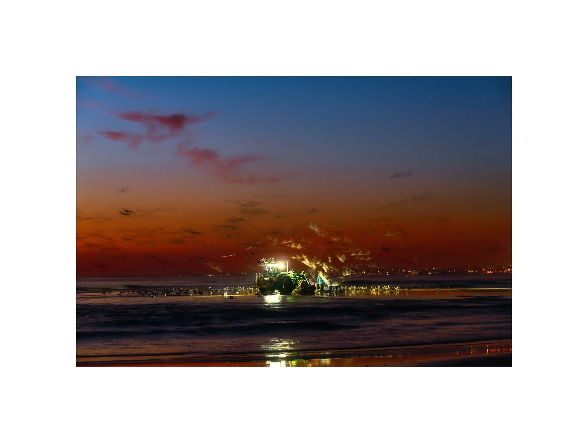 Costa da Caparica - (Arte Xávega, Noite 08) (30x40)