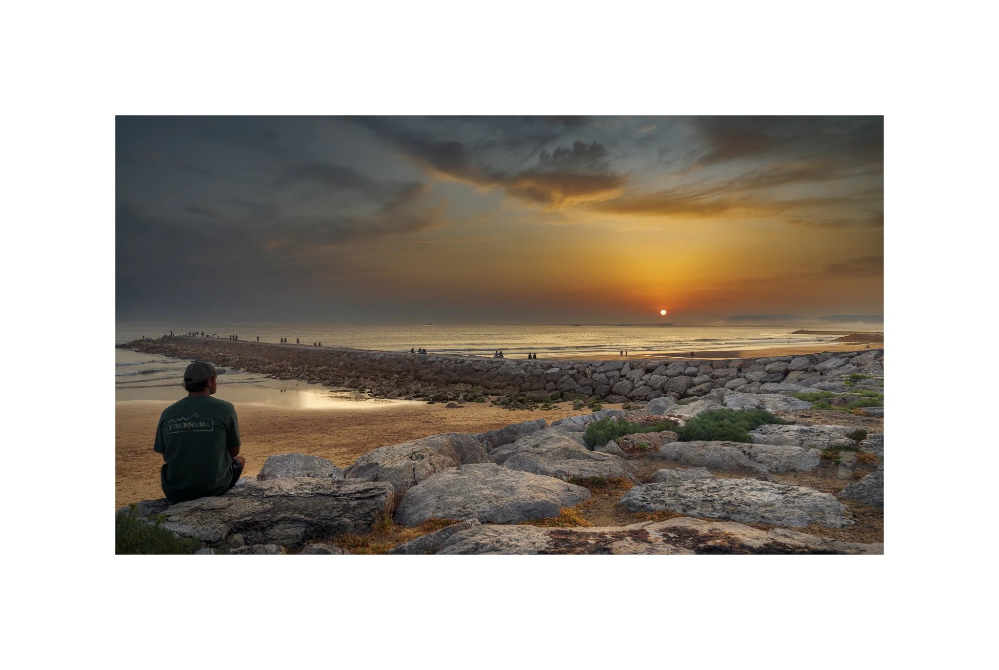 Costa da Caparica - (Vêr o Pôr do Sol 23 A) (30x45)