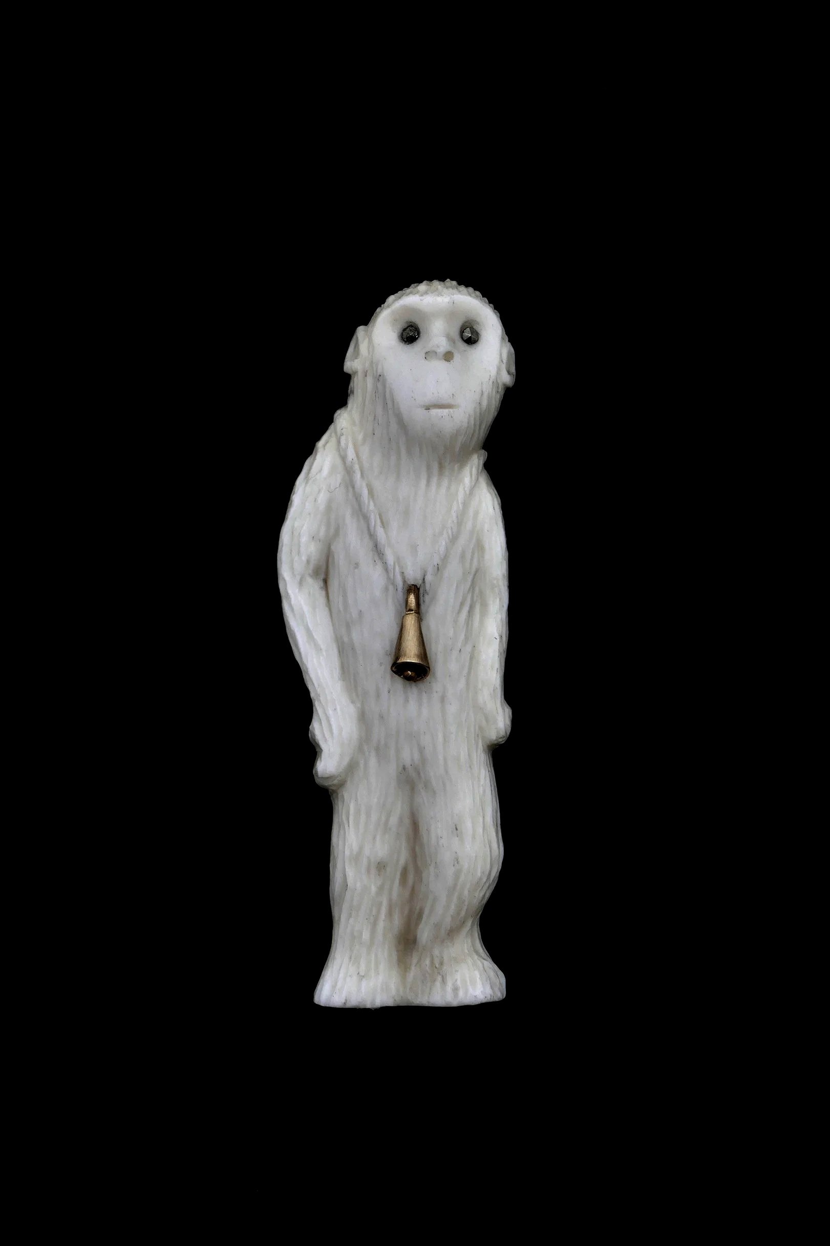 Prepared for Bears. Bone, sterling silver, 9ct gold, marcasite. 2023