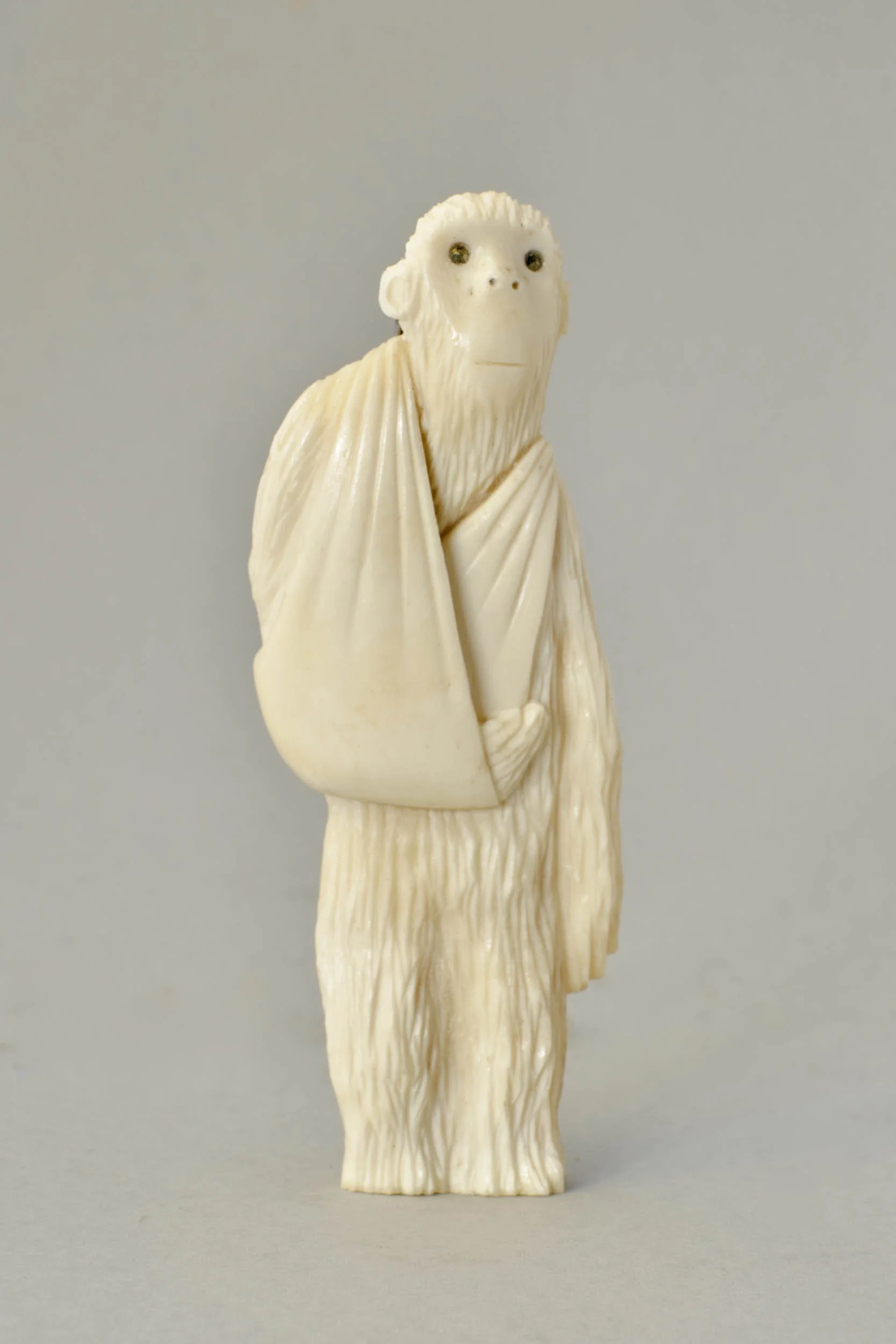 Self portrait with broken arm.  Bone, sterling silver, marcasite, 2025