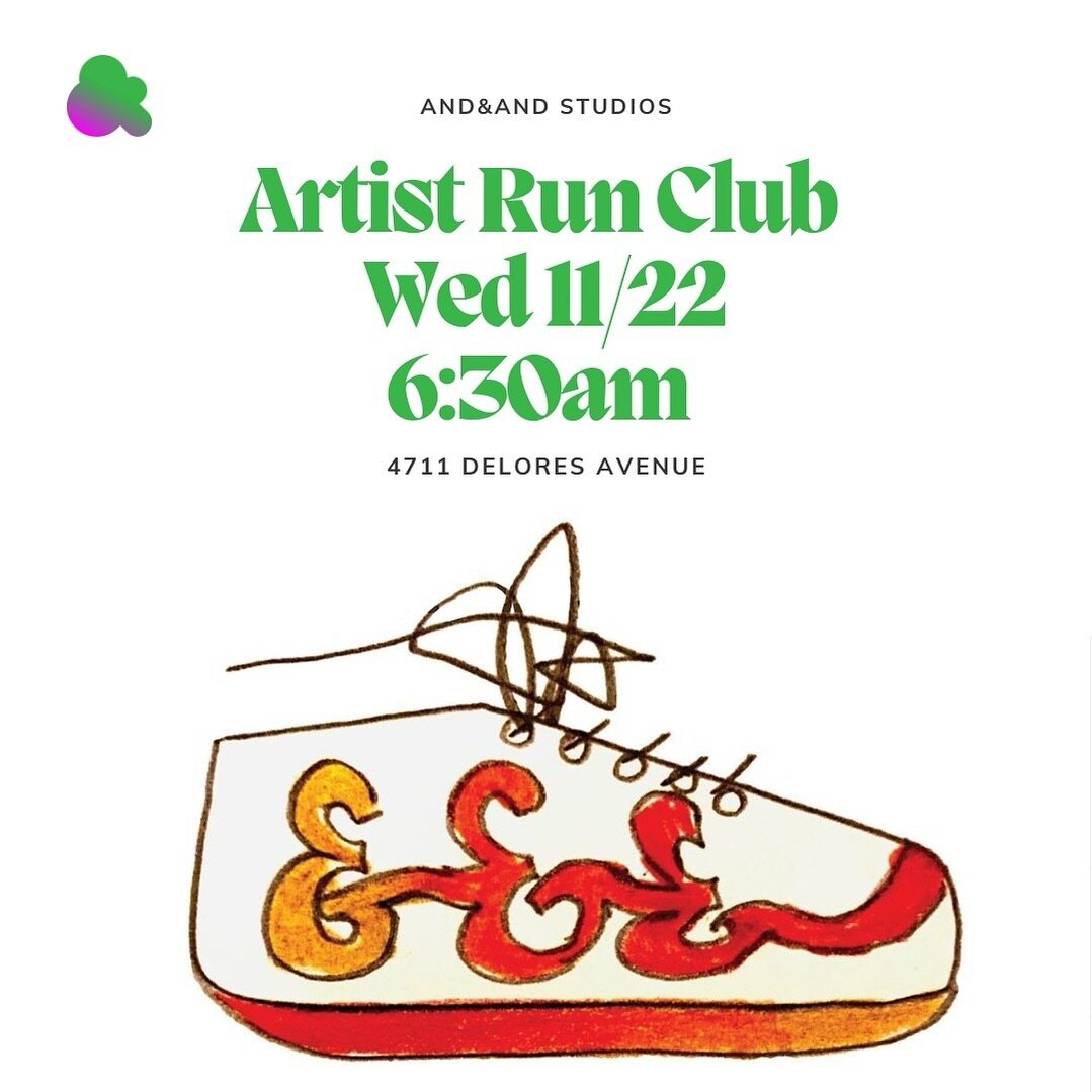 Wednesday, November 22, @Artist.Run.Club will congregate at And&amp;And! 

6:30am -- art
7:00am -- run

🍌☕️ Alyssa of AOK Physical Therapy ( @aok_pt ) will bring coffee and bananas.

We'll chat about And&amp;And's mission to cultivate an inclusive c