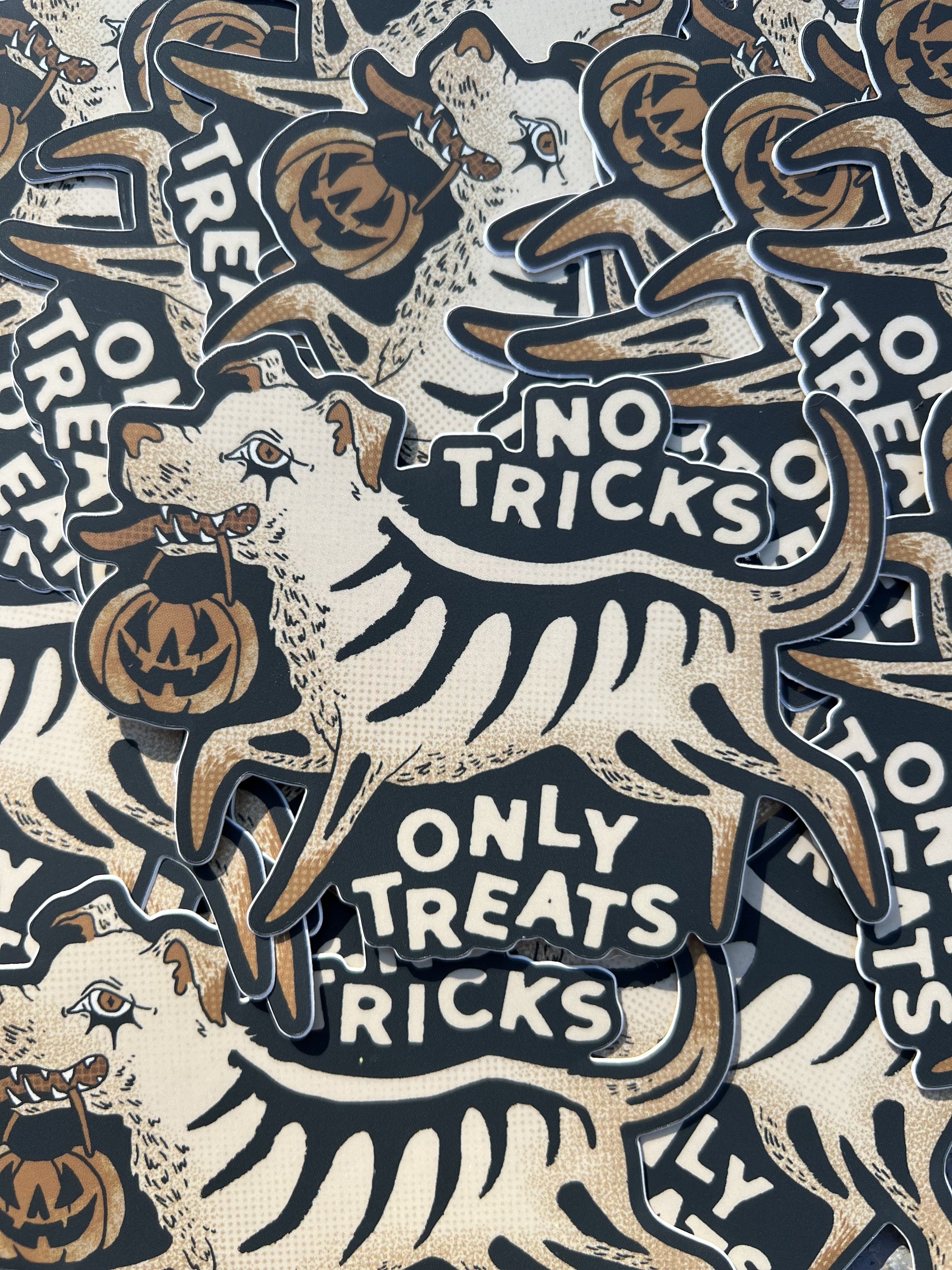Synthetic Animal_No Tricks Only Treats_Sticker.jpg