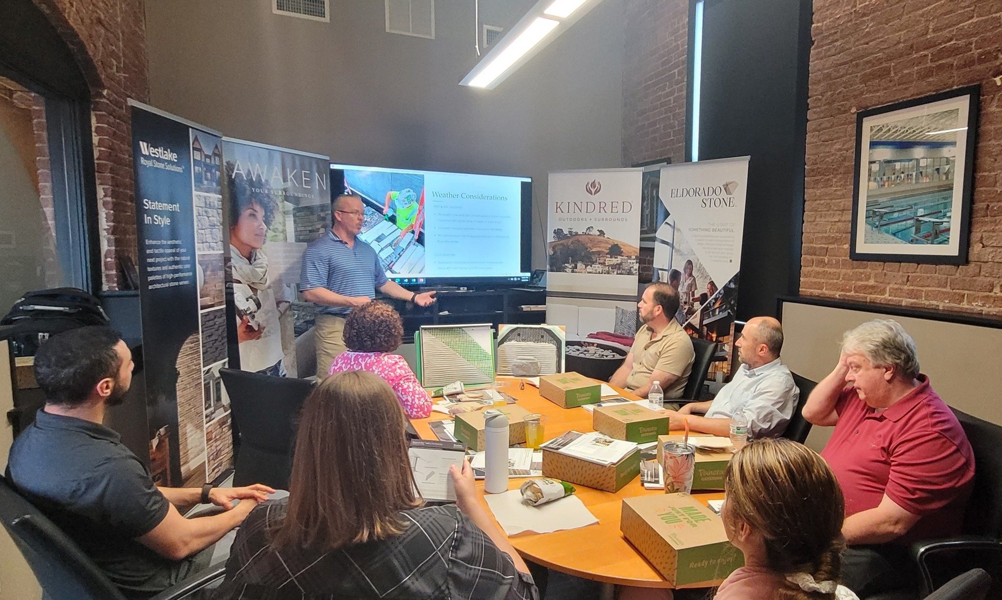 A huge thank you to Westlake Royal Stone Solutions for joining us at our Lunch &amp; Learn today! 

We discussed the ins and outs of designing commercial projects with manufactured stone. Learning more about our craft and implementing those lessons i
