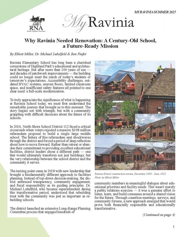 RNA Presents: Summer 2025 Newsletter, My Ravinia