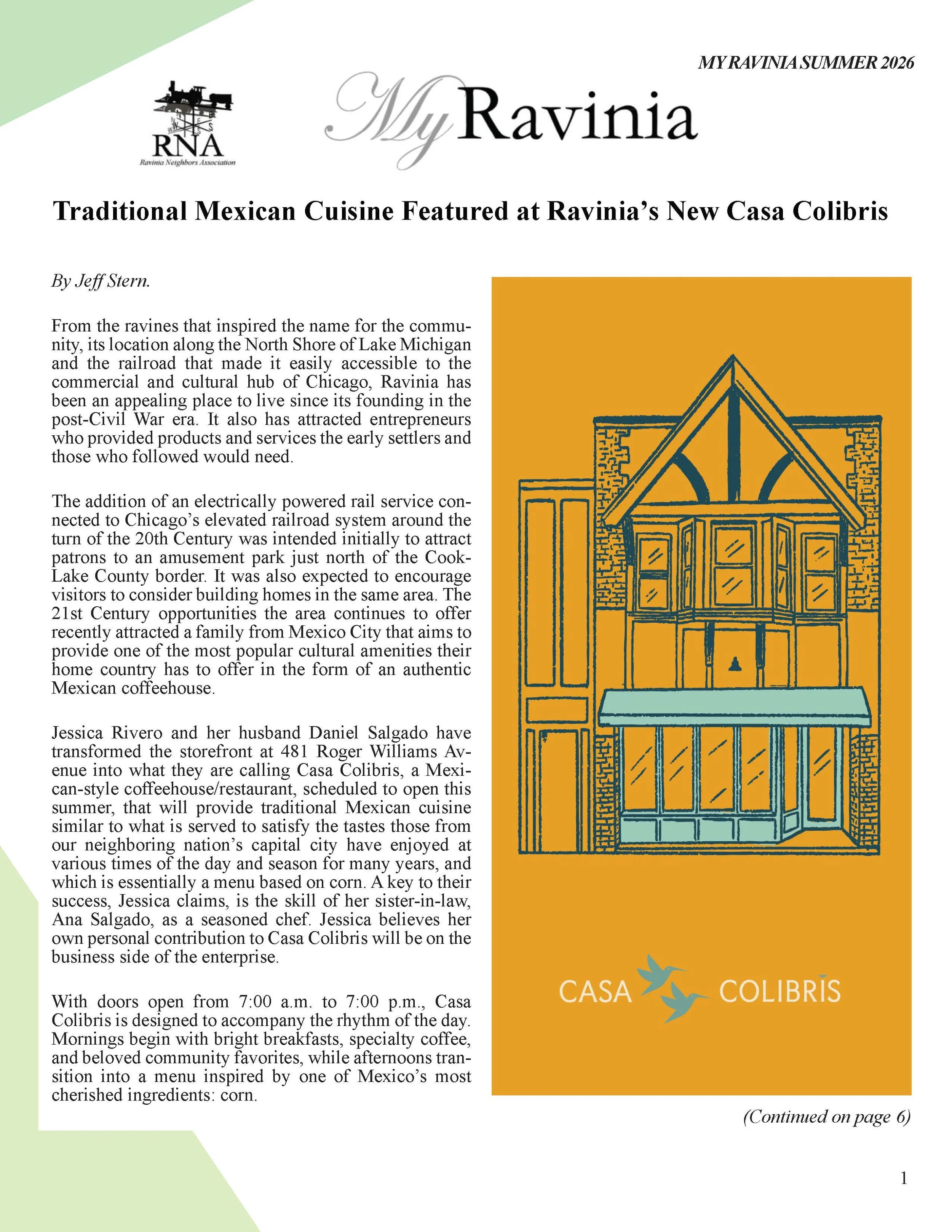 RNA Presents: Summer 2026 Newsletter