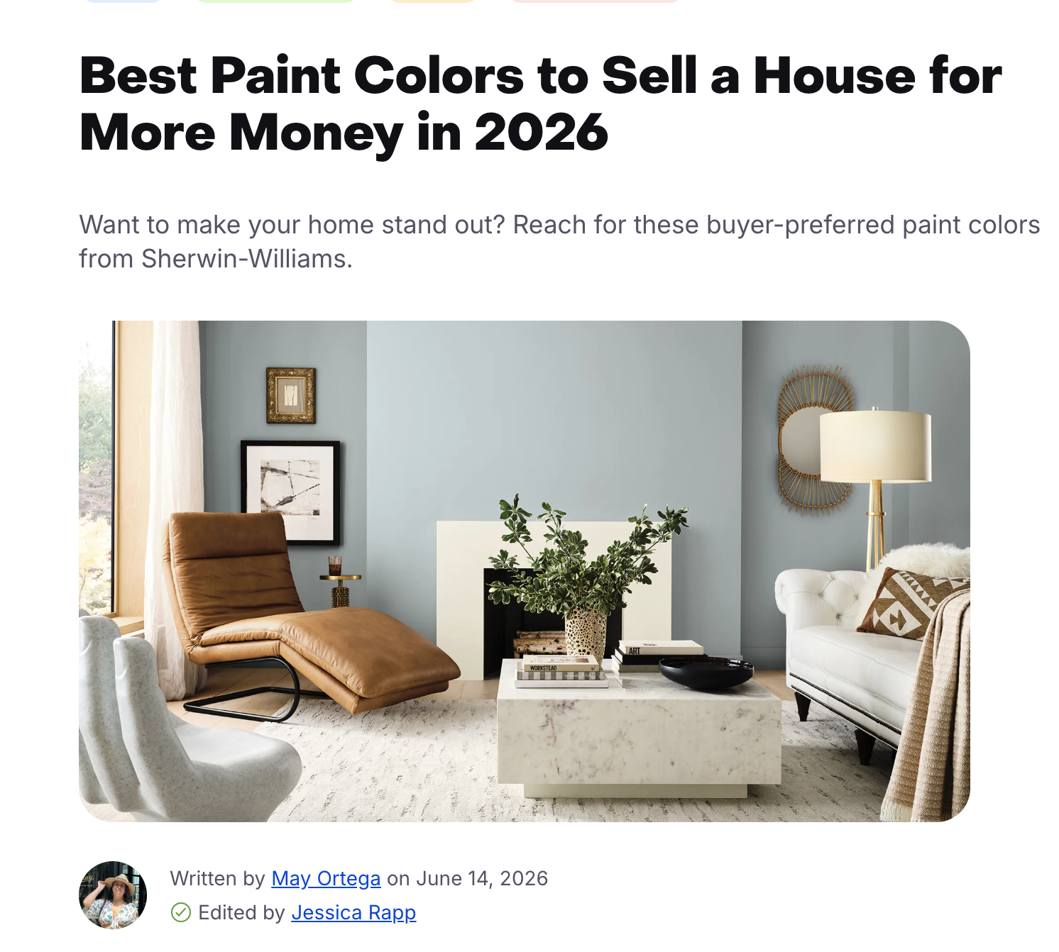 Best Paint Colors to Sell a House for More Money in 2026