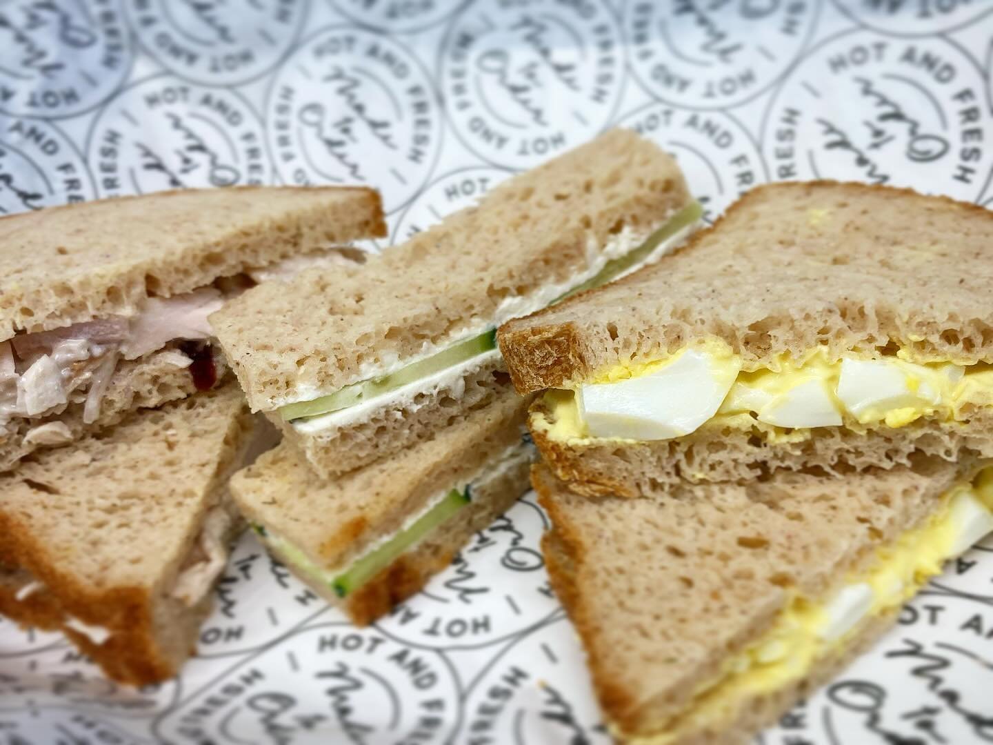 Treat Mom to a Tea Sando tomorrow for our Mother&rsquo;s Day Brunch with @riseandgrindcoffee541 

We&rsquo;ll also have Egg, Bacon &amp; Cheese Breakfast Sandwiches from 11AM-1:30PM!

And yes, it&rsquo;s all gluten free!

#whatafinemess
#eugenefoodca