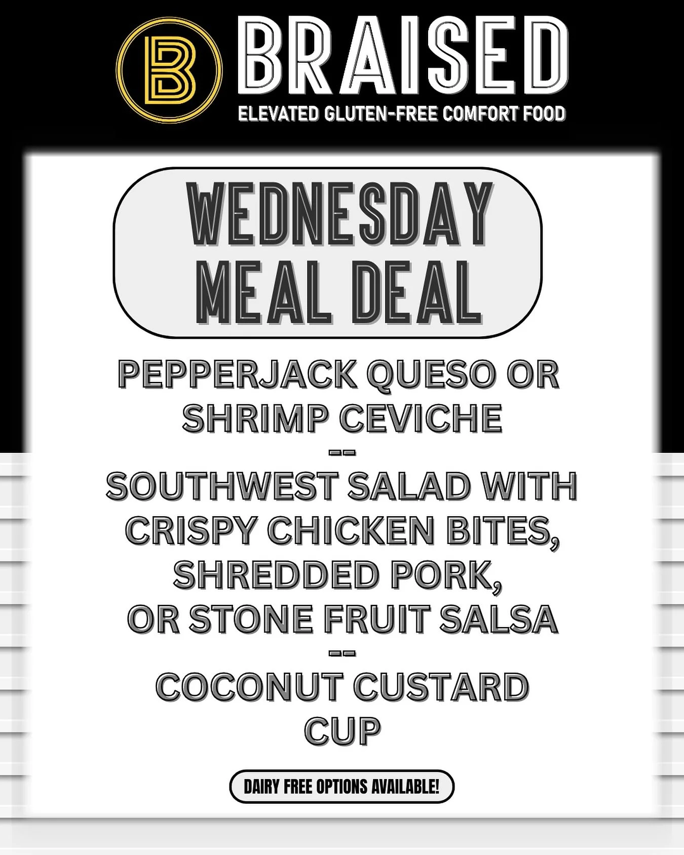 We heard many of you were bummed to miss out on last Friday’s meal deal, so for the last Wednesday of August, we decided to offer a repeat!
We are also now offering a Buddy Box add-on in case you have kiddos that aren’t feeling the grow