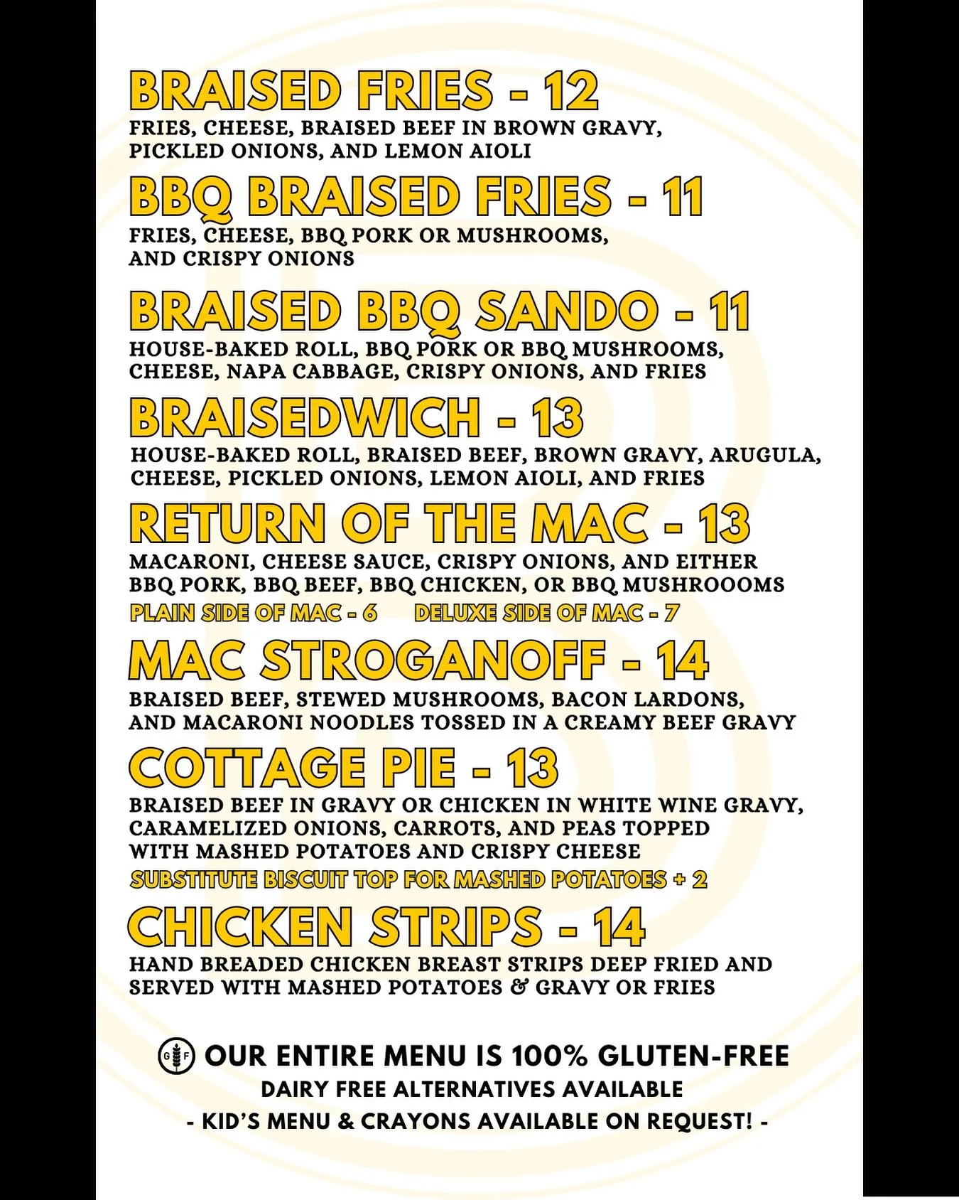 Let&rsquo;s just get the bad news out of the way first&hellip;
We are not quite ready to re-open with our new fall menu just quite yet. BUT we should be stocked and ready to rock by Friday!

Secondly, as our eagle-eyed followers may have noticed, we 