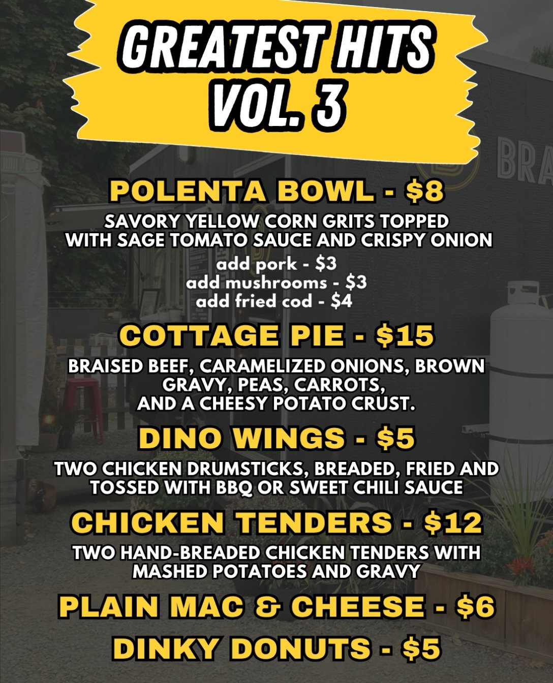 To follow up on our last post, we will be open tomorrow Saturday from Noon - Sellout, and are planning on being open next Saturday &amp; Sunday as well!

For next weekend&rsquo;s menu, we would love to hear from you! 

What Braised dish do you want t