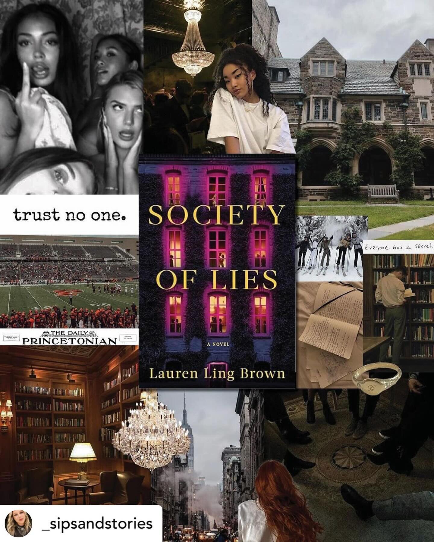 Repost from @_sipsandstories 🥹

Society of Lies by Lauren Ling Brown

My Rating: 4.5 ✨

WOW, what a debut!! This will be a thriller of the summer and it is well deserved! I literally read the Prologue and was so intrigued that I stopped reading anot