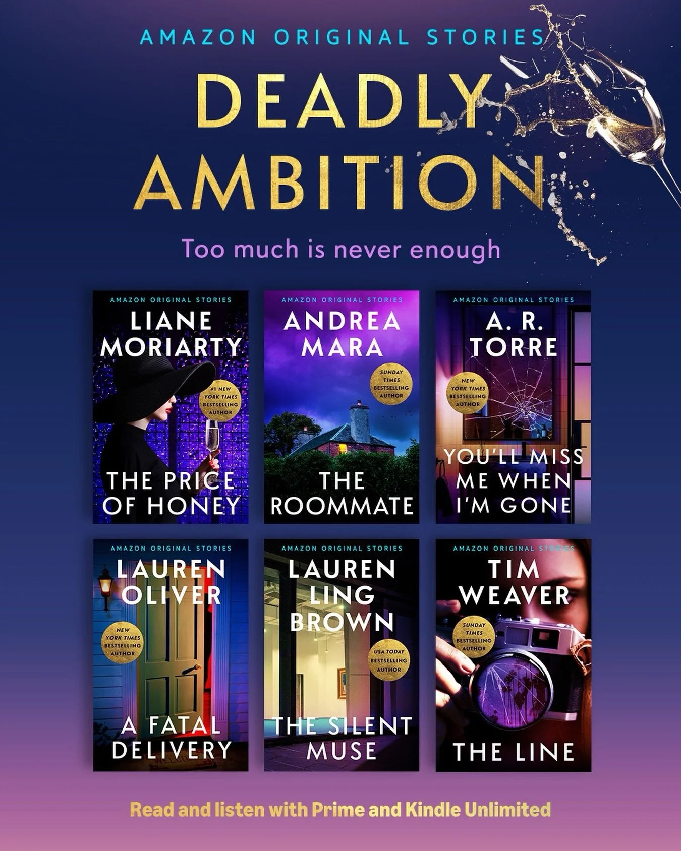 New work coming soon! ✍🏼📖🎉 DEADLY AMBITION, a collection of short stories for Amazon Original Stories @amazonpublishing , will be released on April 1st.

My short story, THE SILENT MUSE is about a struggling artist who passes off a dead man&rsquo;