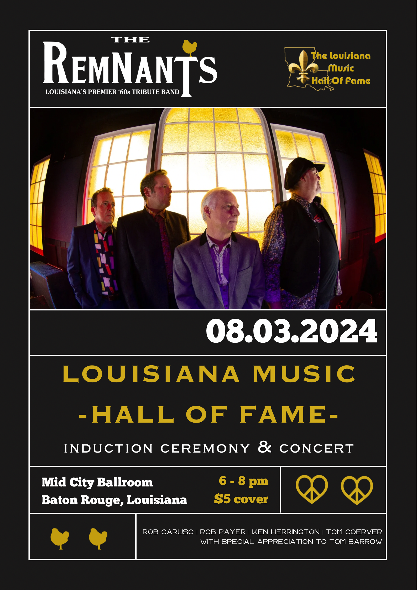 The Remnants to be Inducted into the Louisiana Music Hall of Fame: Concert + Induction Ceremony