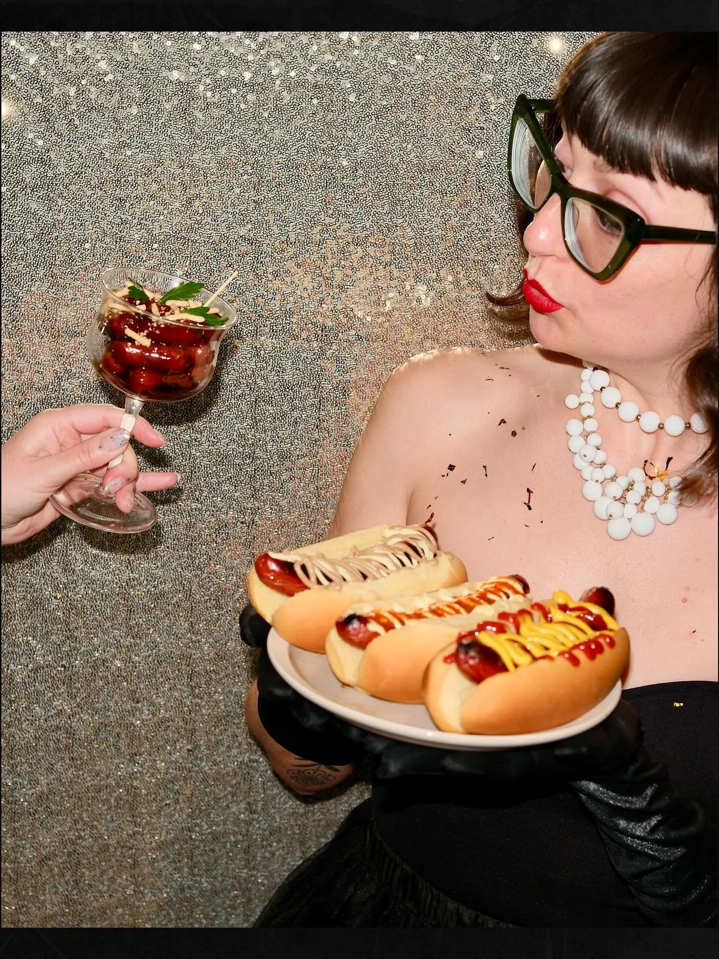 Will we see you at our EAT THE RICH NYE soir&eacute;e? 

Update: We&rsquo;ll be releasing our strawberry limeade Sonic-inspired seltzer that night! It&rsquo;ll go perfectly with the cocktail wieners and cheese balls like you had on NYE growing up. 

