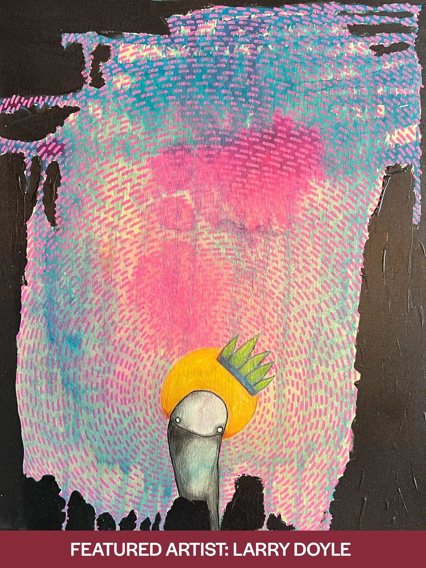 Will we see you at our new artist in residence opening celebration on Saturday? Check out a bit of @lurrza_art&rsquo;s work and process. 🌀