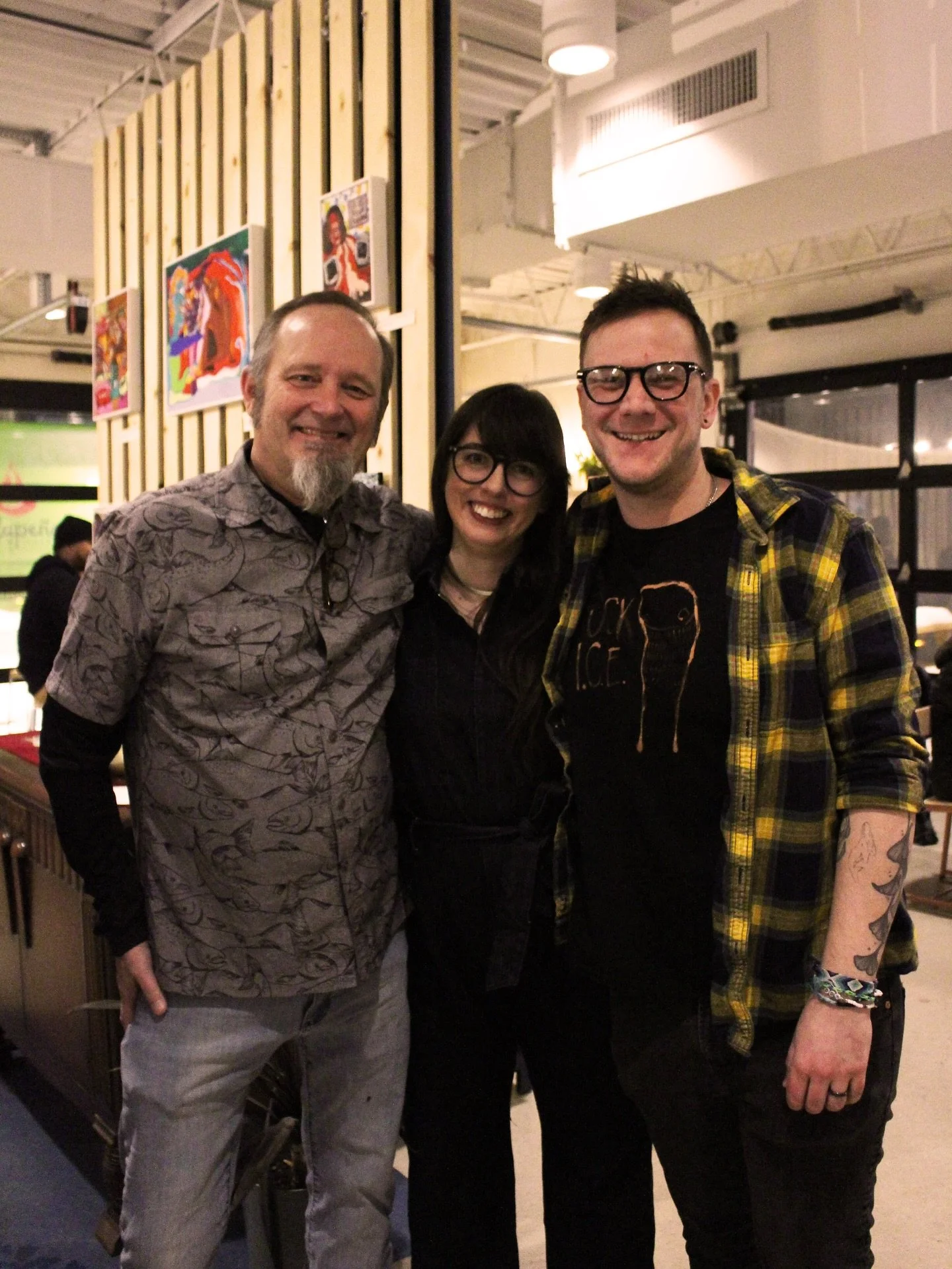 We had a great time celebrating our new artists in residence on Saturday! Their work will be up til April, so be sure to come by and check it out. Pieces are for sale but being claimed fast because they&rsquo;re so fun and full of character! Thanks t