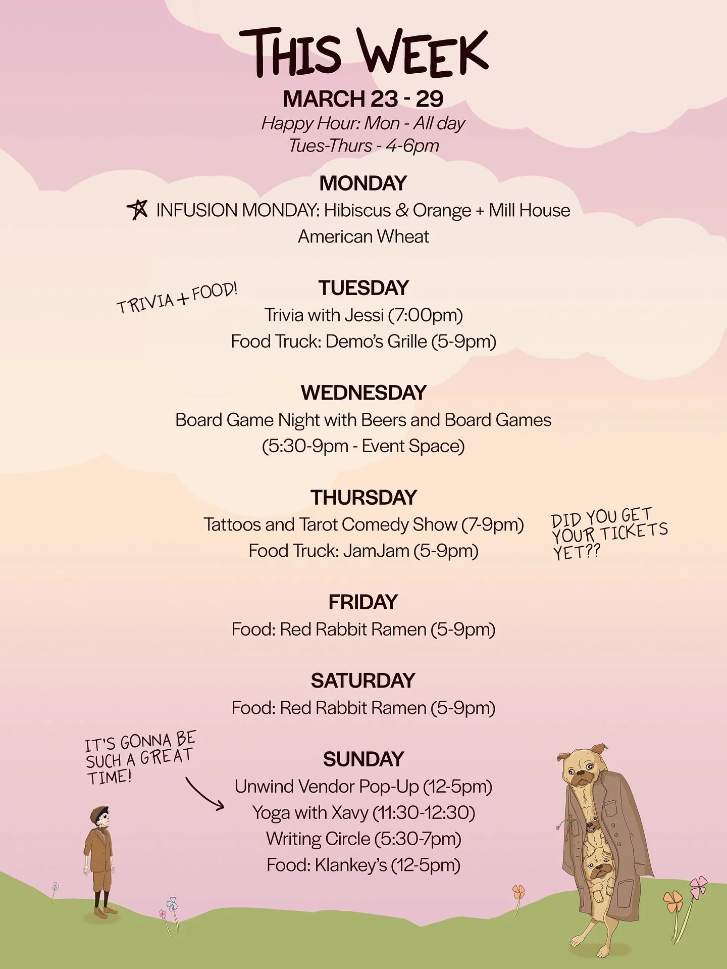 This week! Link in our bio for @tattoosandtarot comedy show &amp; writing circle tickets! Check back for updates.