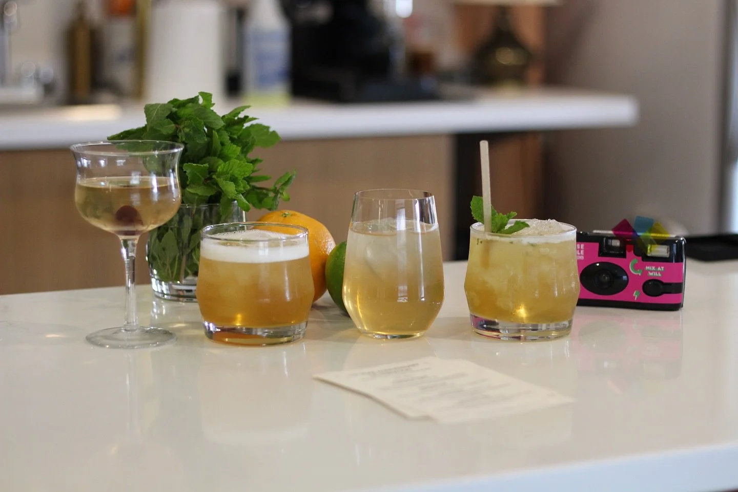 We&rsquo;ve got a special cocktail menu for TODAY ONLY in honor of our 1/2 year anniversary celebration:

Upper East Side - a playful twist on a Manhattan 
Crowd Noise - a refreshing and energizing rhubarb sour
Peaches &amp; Cream - a peachy-keen mil