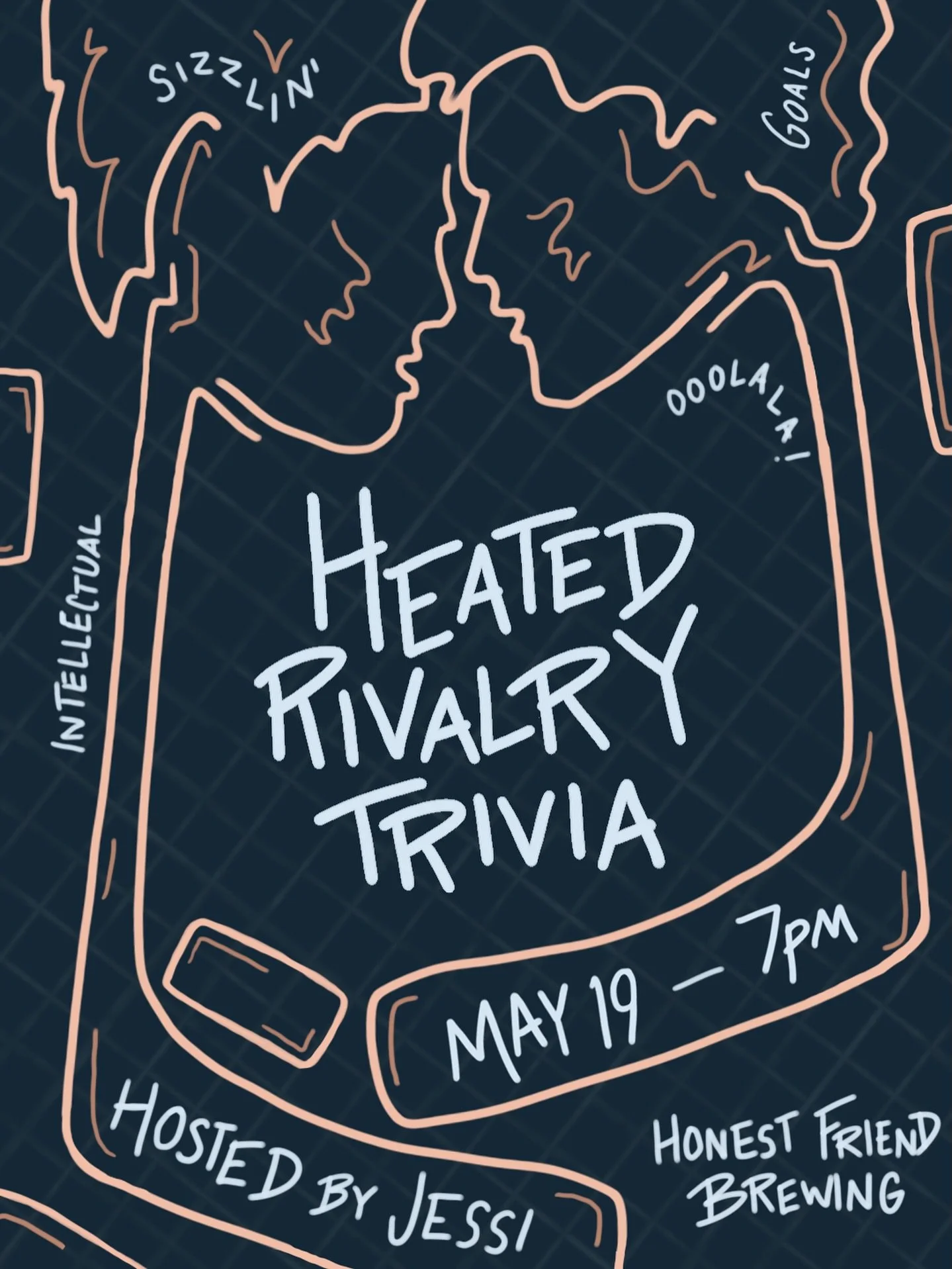 May&rsquo;s monthly themed trivia is not Sex Ed but close&hellip;join us for Heated Rivalry trivia with @jessisisson on Tuesday, May 19 @ 7pm! There will be food, there will be drinks, there will be d&mdash;uhh see you there!
