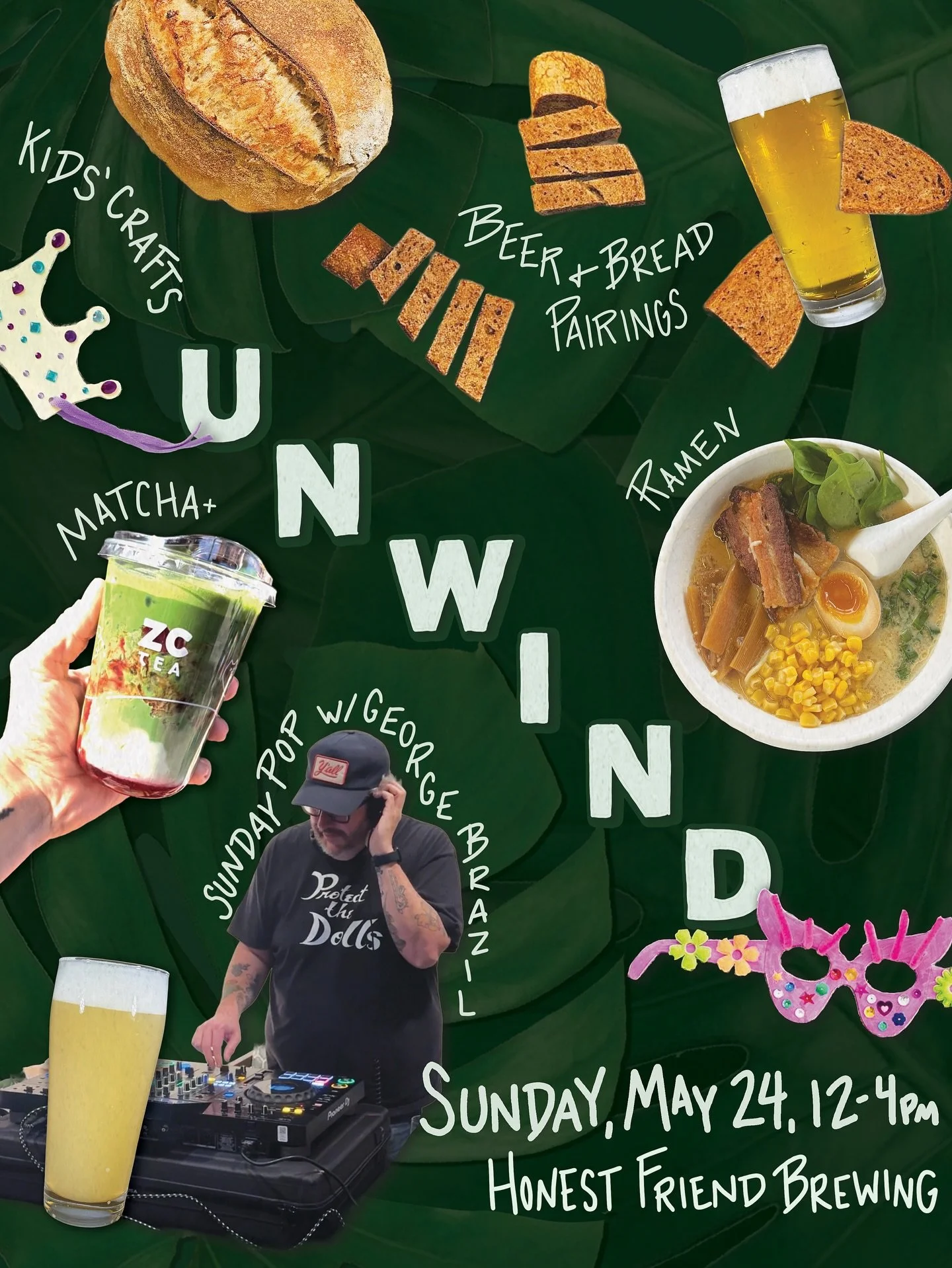 Time to Unwind! On Sunday, May 24 from 12-4pm we&rsquo;ll have some new and old friends serving up food and entertainment meant to help you ease into the week, or, in this case, the Monday holiday. 

🌱New to Unwind🌱

@lionpetalmarket Craft Club wil