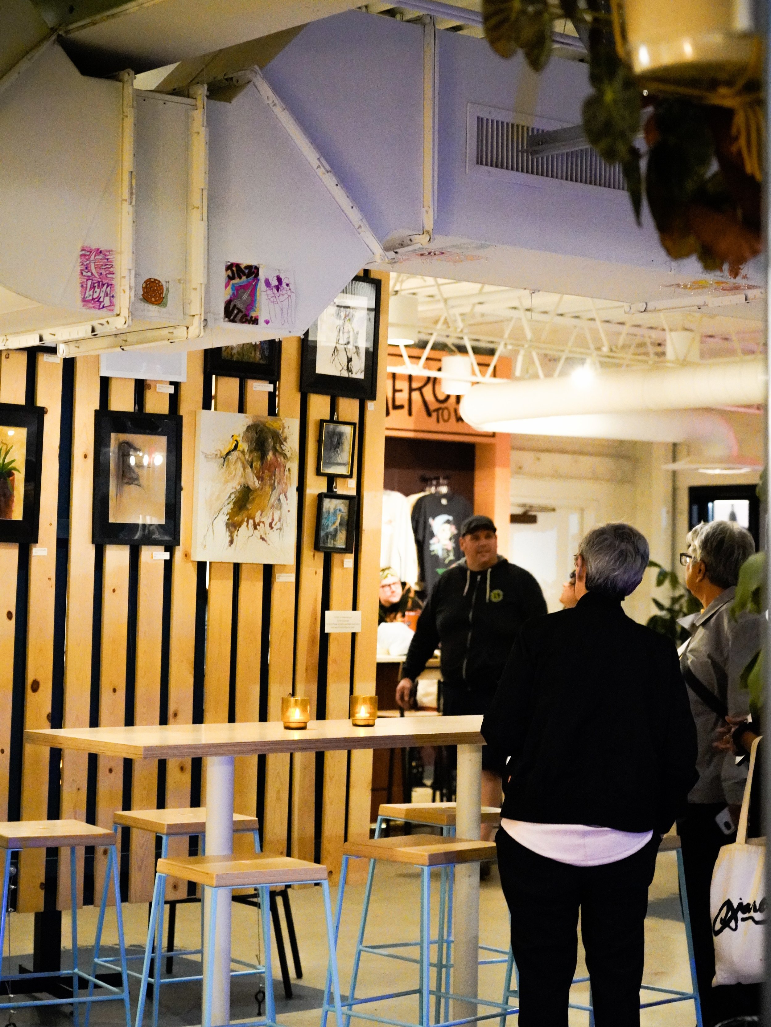 Thanks so much to everyone who came out to our Artist in Residence celebration last weekend! We loved celebrating the incredible work of @dinanzaman and @toxicroma with you all.

And thanks to @redrabbitramen for keeping us fed! 

Their work is now u