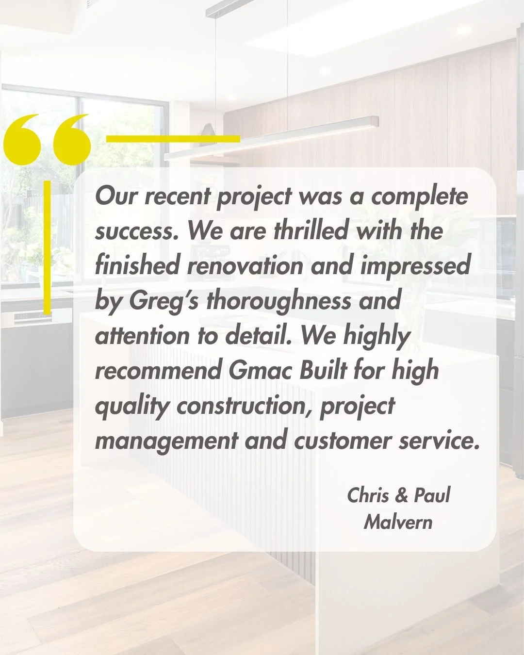 Why GMAC Built?  Because we want you to finish your project feeling like it was a &ldquo;complete success.&rdquo;

It&rsquo;s a privilege to bring someone&rsquo;s home to life, and we don&rsquo;t take that lightly.

That&rsquo;s why at GMAC Built, we