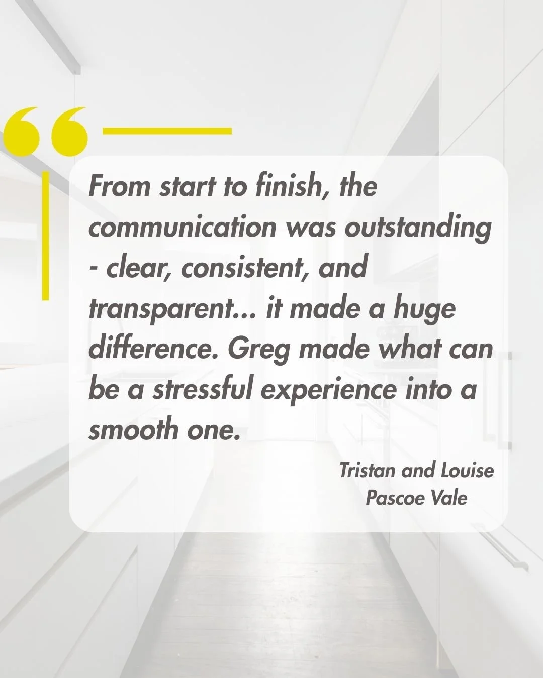 Why GMAC Built? Because communication makes all the difference.

When you&rsquo;re kept in the loop with clear, consistent, and transparent updates, the stress of renovating fades and the process feels smooth.

At GMAC Built, you&rsquo;ll never be ch