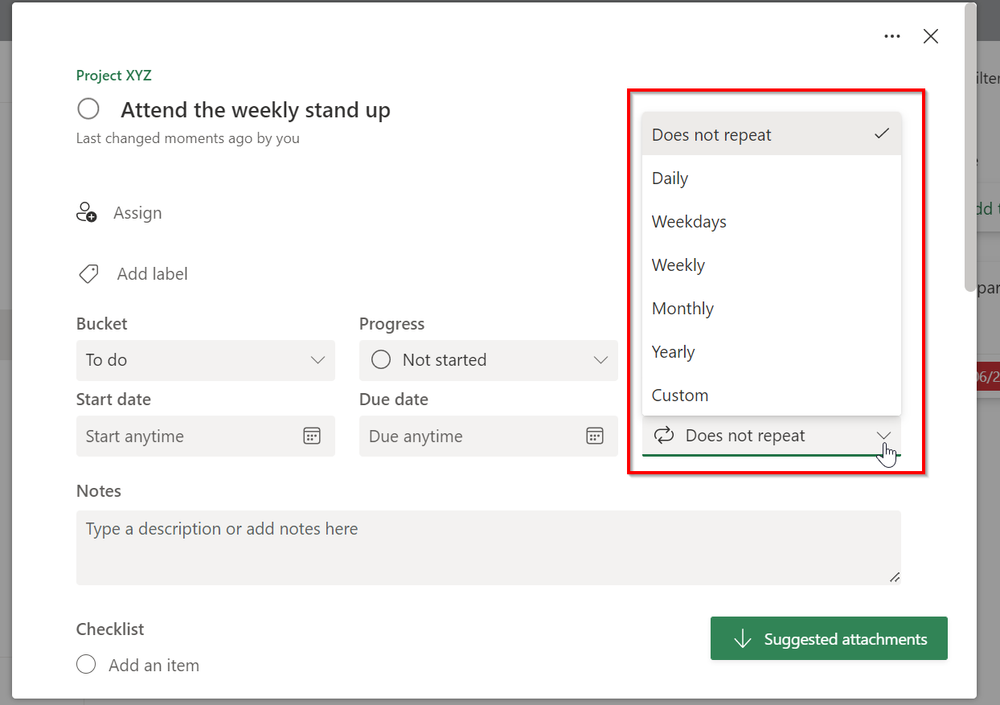 It’s finally here – recurring tasks in Planner! — Laura Anderton
