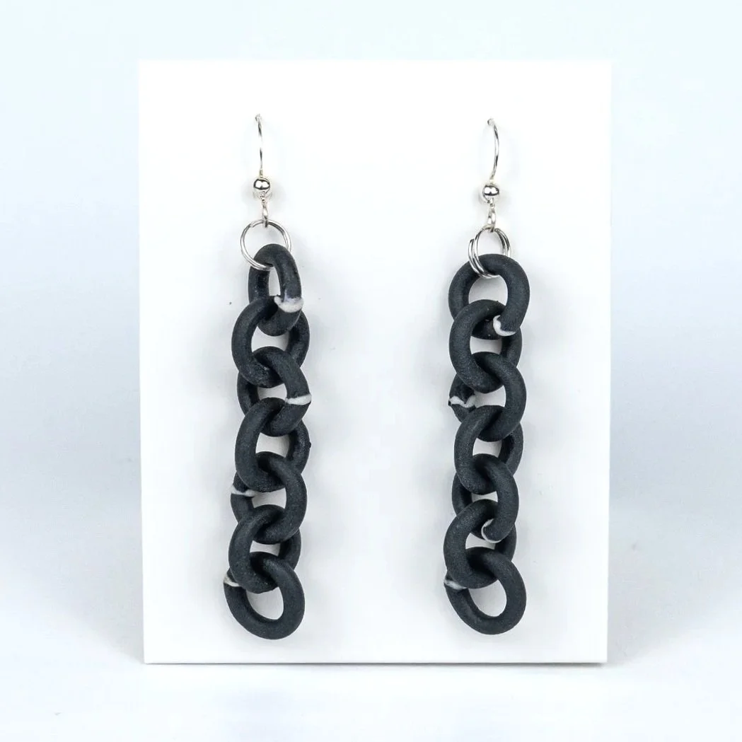 Black Chain Earrings