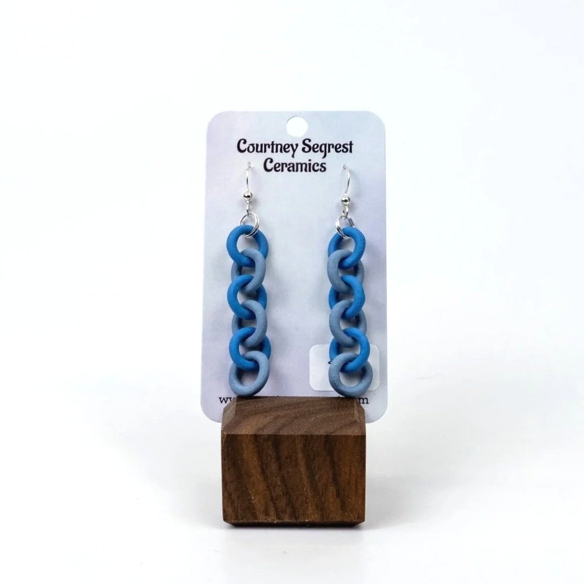 Blue Chain Earrings