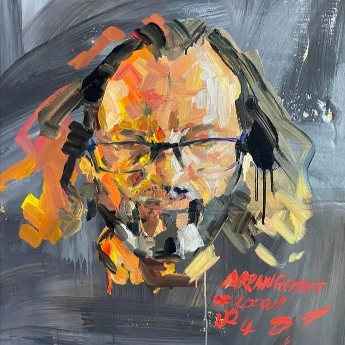 Daniel Butterworth painting demonstration