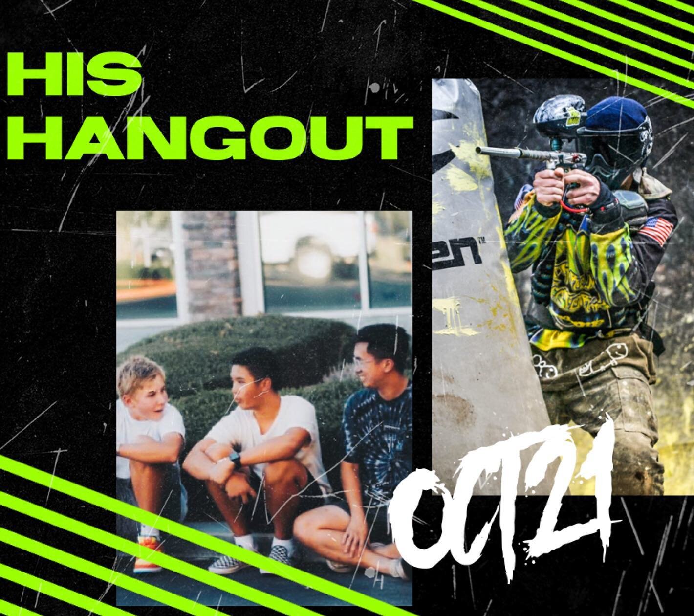 HIS &amp; HER HANGOUTS is NEXT Friday, October 21! 🤪

Guys grab the squad and come hang! Pizza + paint-balling! 
Gals! It&rsquo;s movie night and pedicures! 

Find out more info + Register TONIGHT at Youth Life Group! 😎