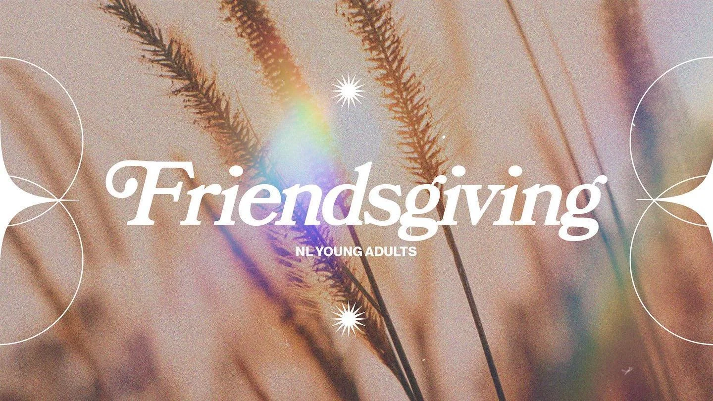 Young Adults! This Friday, we’re gathering for our annual FriendsGiving! 🍁 Join us as we celebrate God’s goodness, enjoy delicious food, and spend quality time together! You’re not going to want to miss this special evening! 🦃🎉