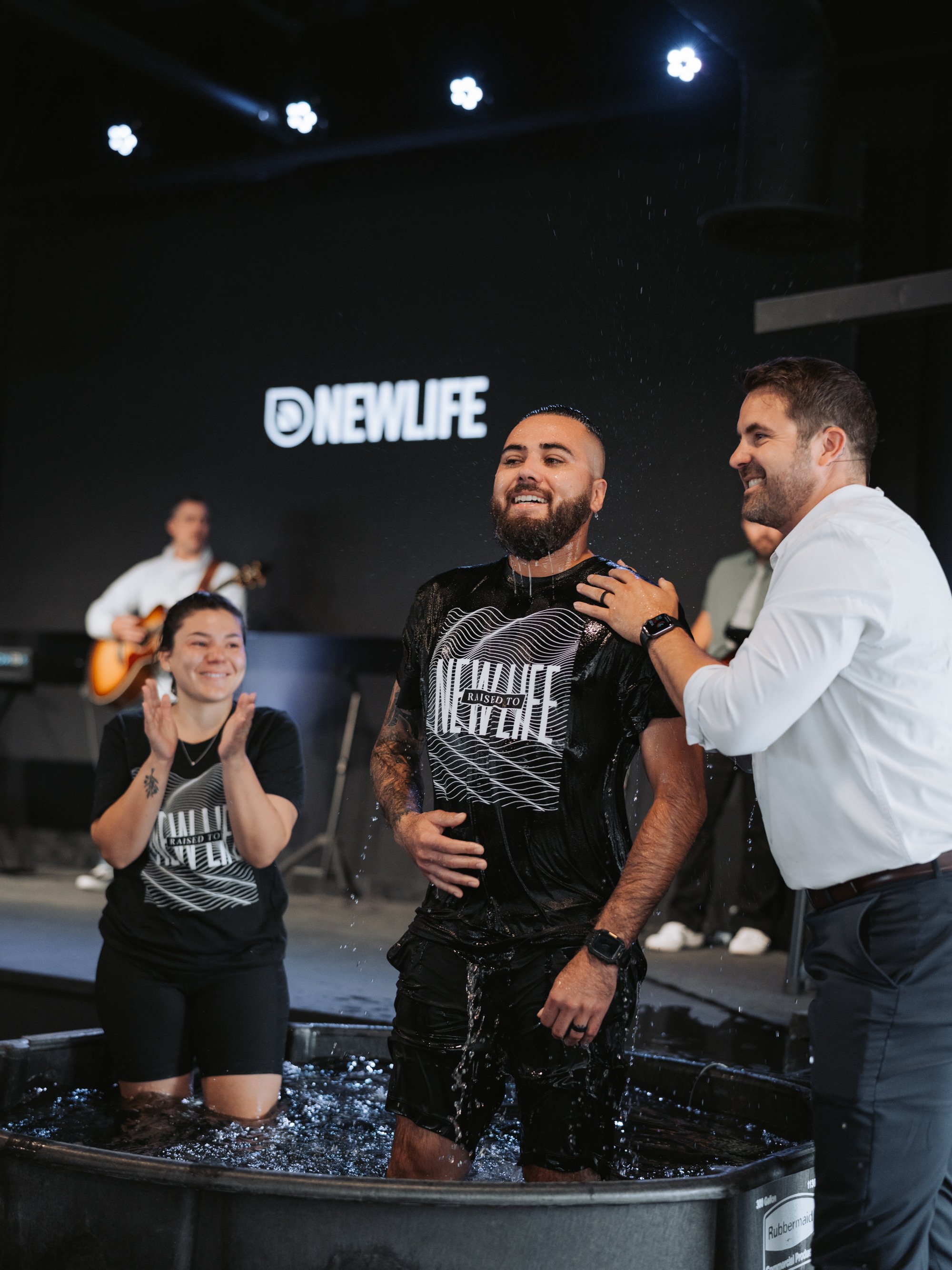 Celebrating the decision of baptism here at New life Church