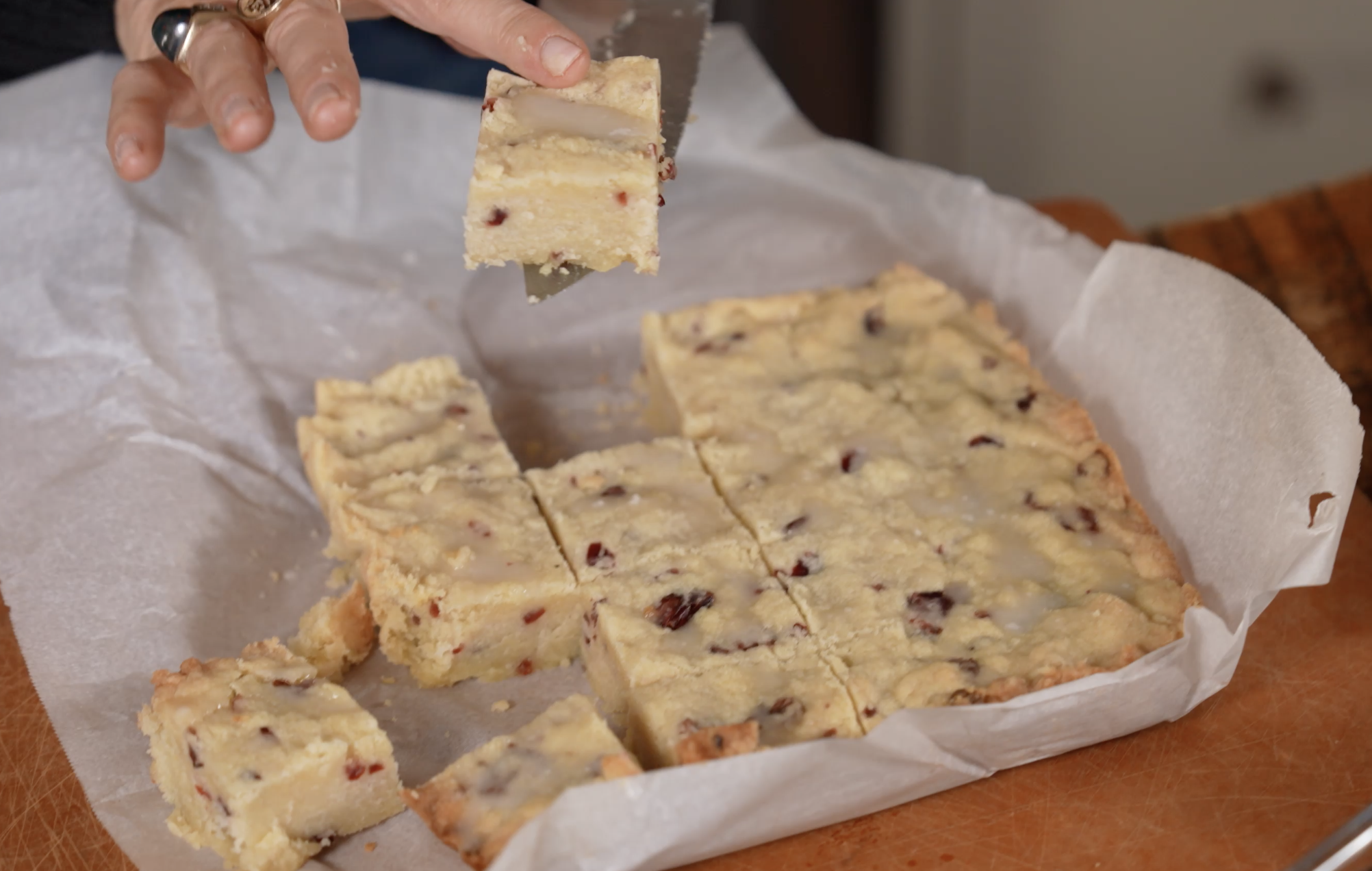 Cranberry Shortbread Bars