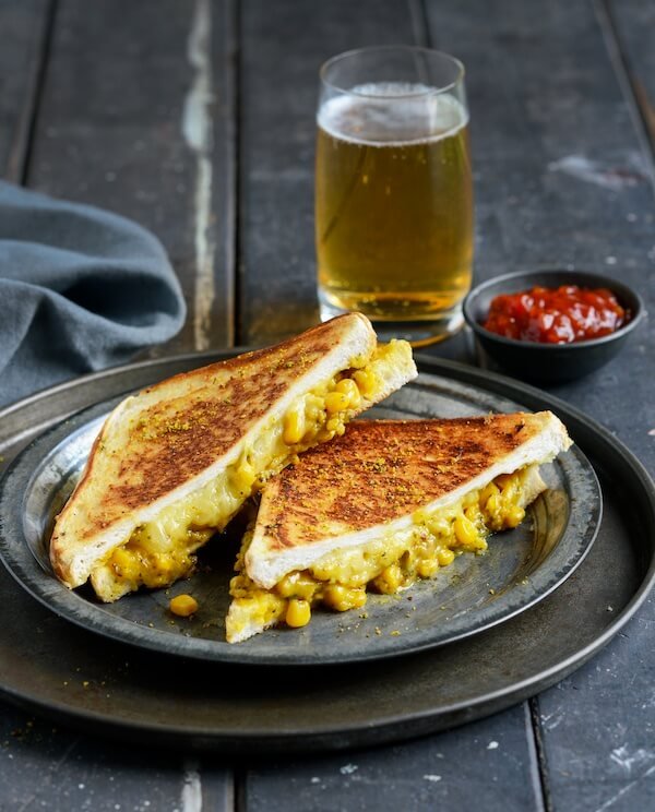 Bombay Corn and Cheese Toasties Bombay Corn and Cheese Toasties