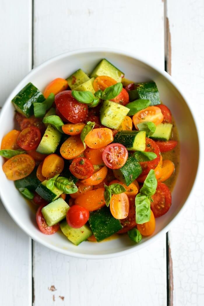 Tomato Salad with Indian Dressing