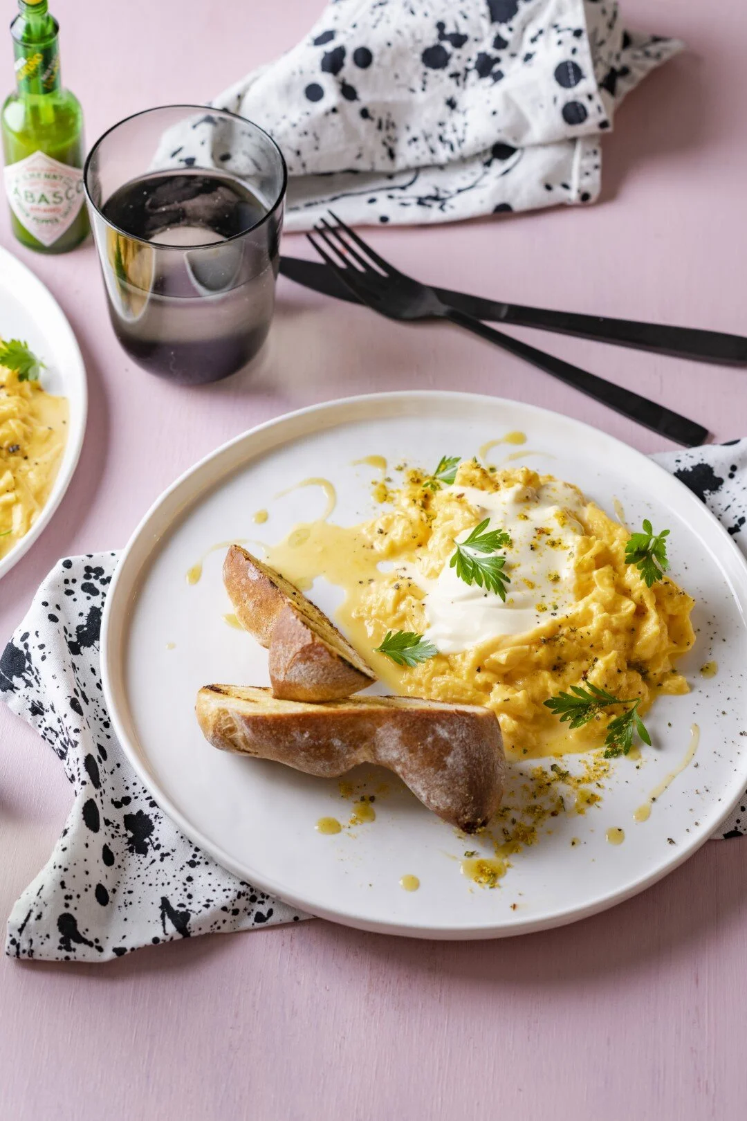 Indian Scrambled Eggs with Jalapeño Crème Fraîche — SIMON GAULT